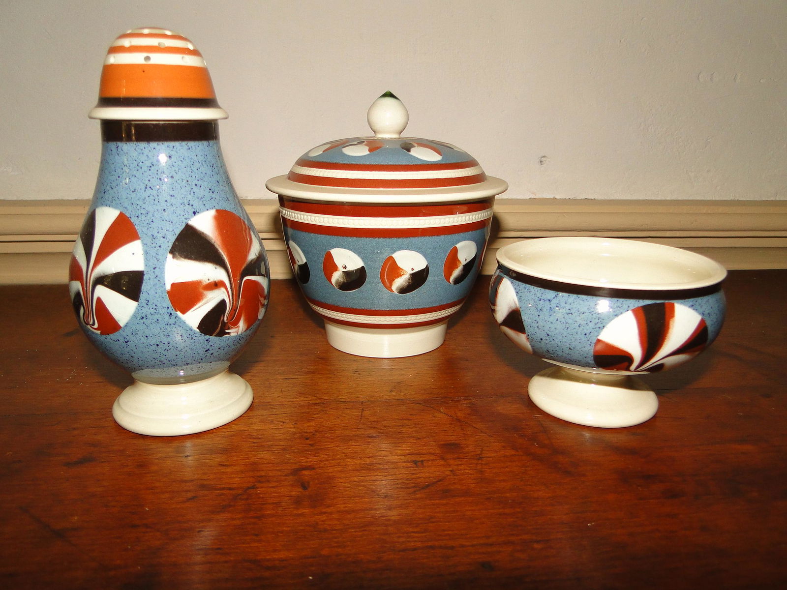 THREE PIECE MOCHAWARE LOT (1 of 1)