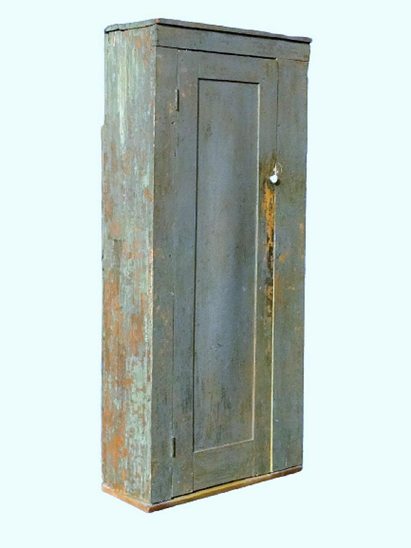 19TH C ONE DOOR PAINTED CUPBOARD (1 of 5)