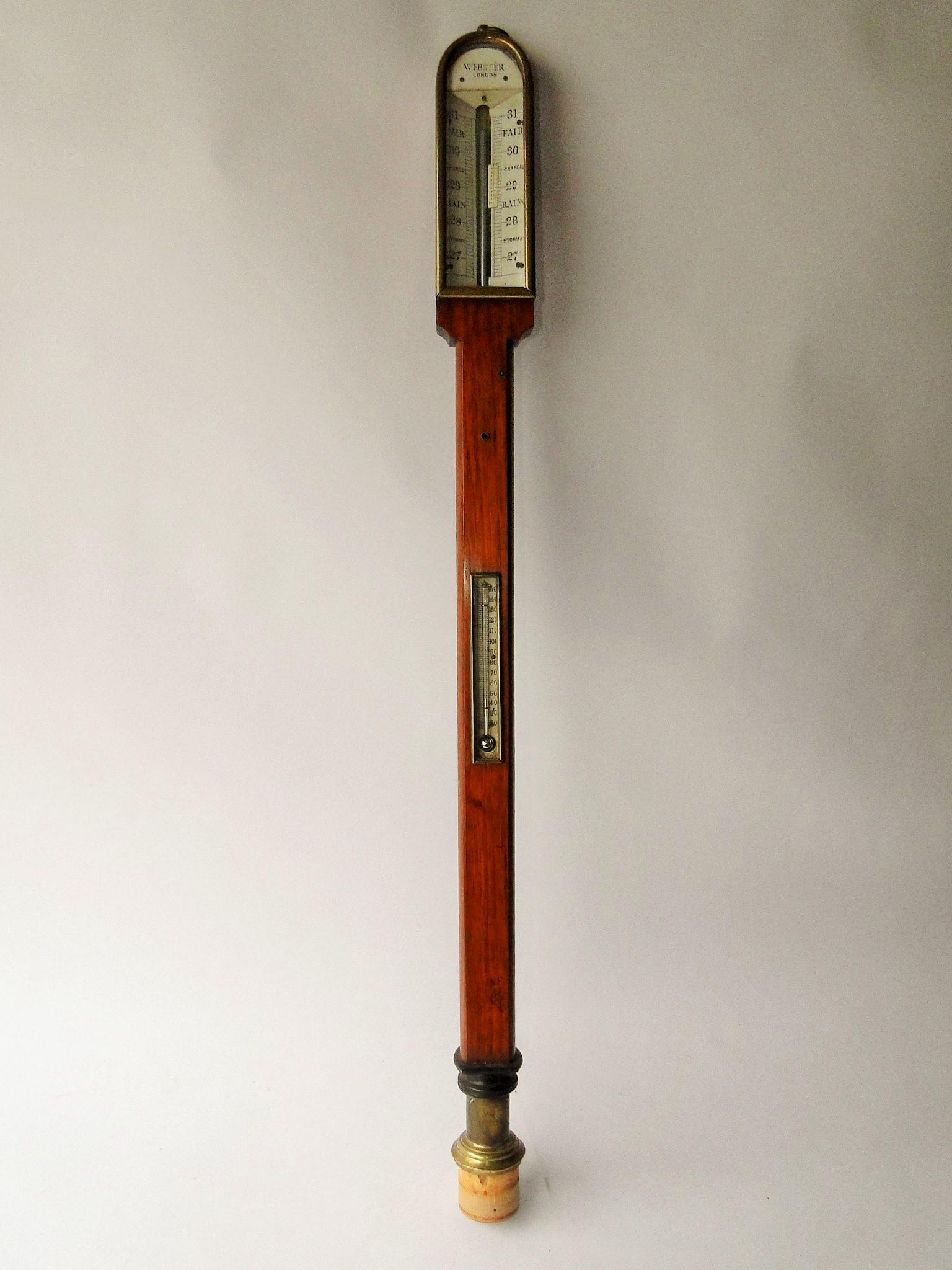 19TH C LONDON BAROMETER (1 of 2)