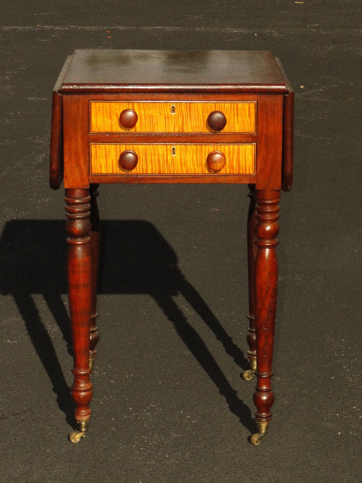 19TH C TWO DRAWER STAND (1 of 4)