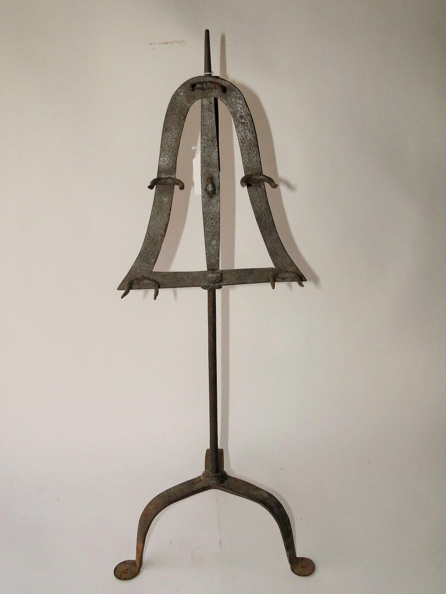 18TH C IRON HEARTH BIRD ROASTER (1 of 3)