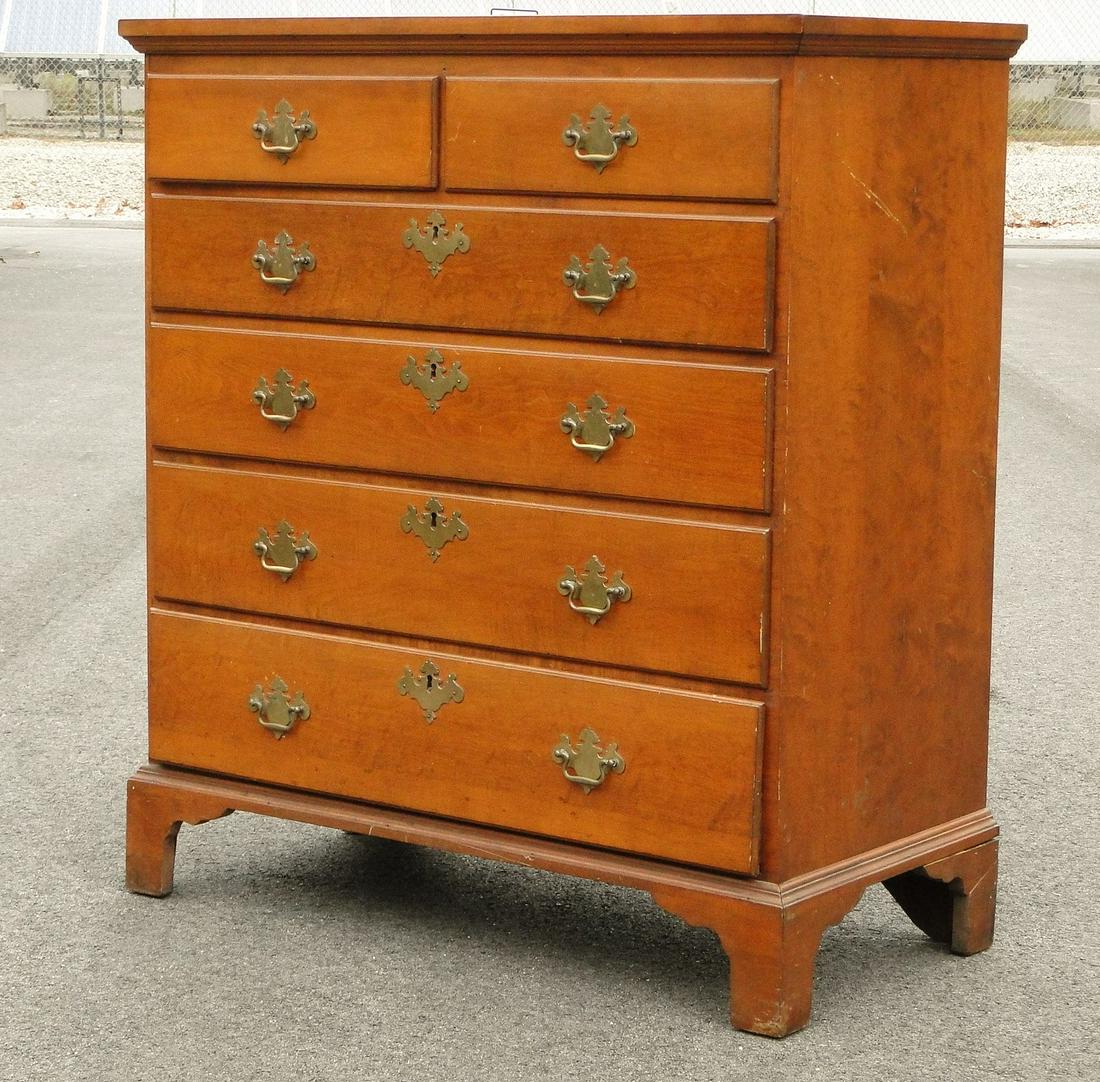 18TH C CT. CHIPPENDALE CHEST (1 of 5)