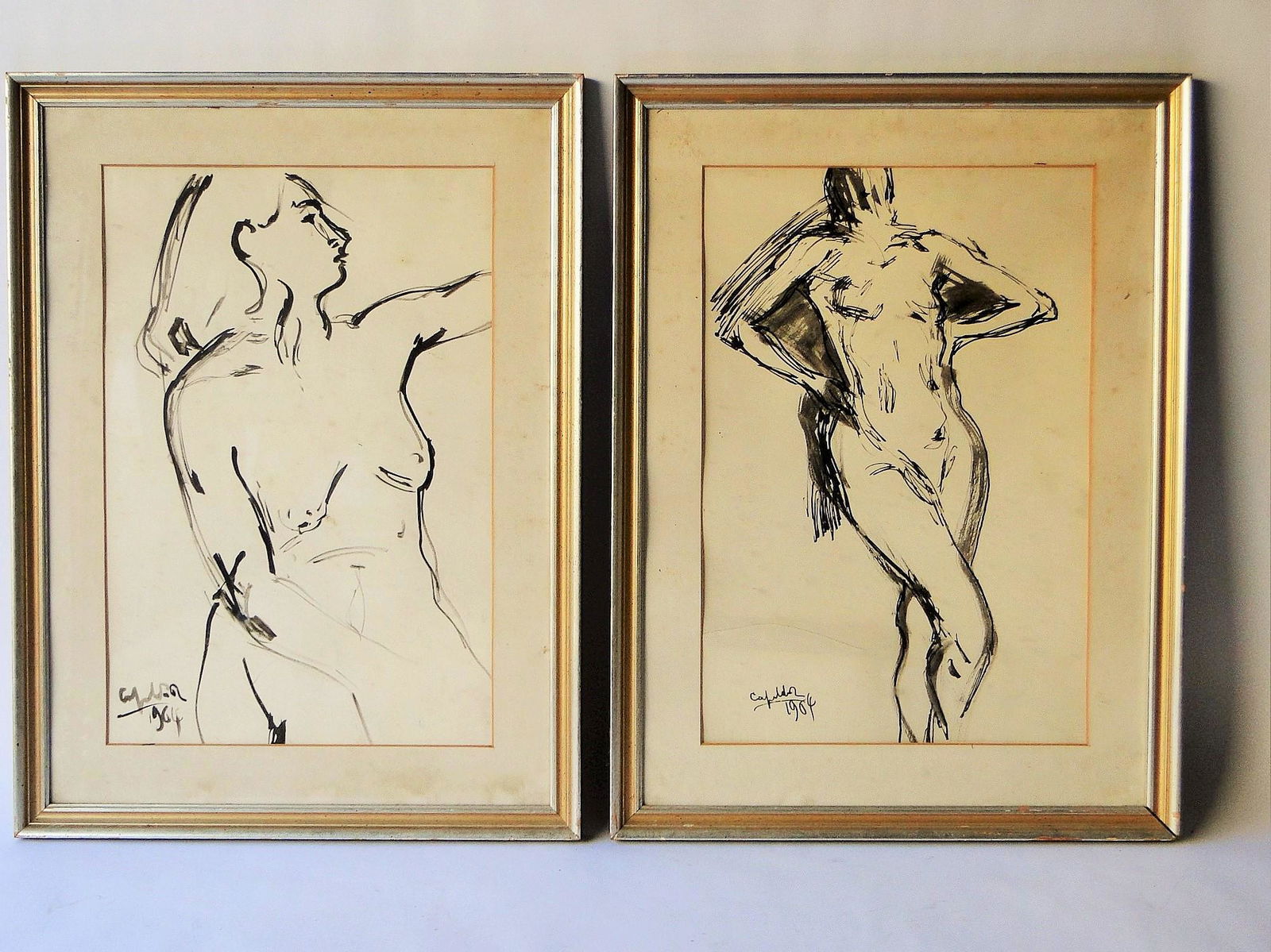 TWO EARLY DRAWINGS DATED 1904 (1 of 3)