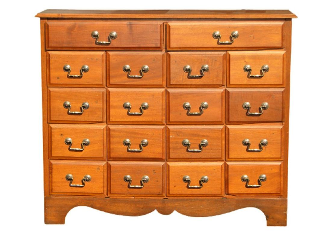 19TH CENTURY 18 DRAWER APOTHECARY CHEST (1 of 5)