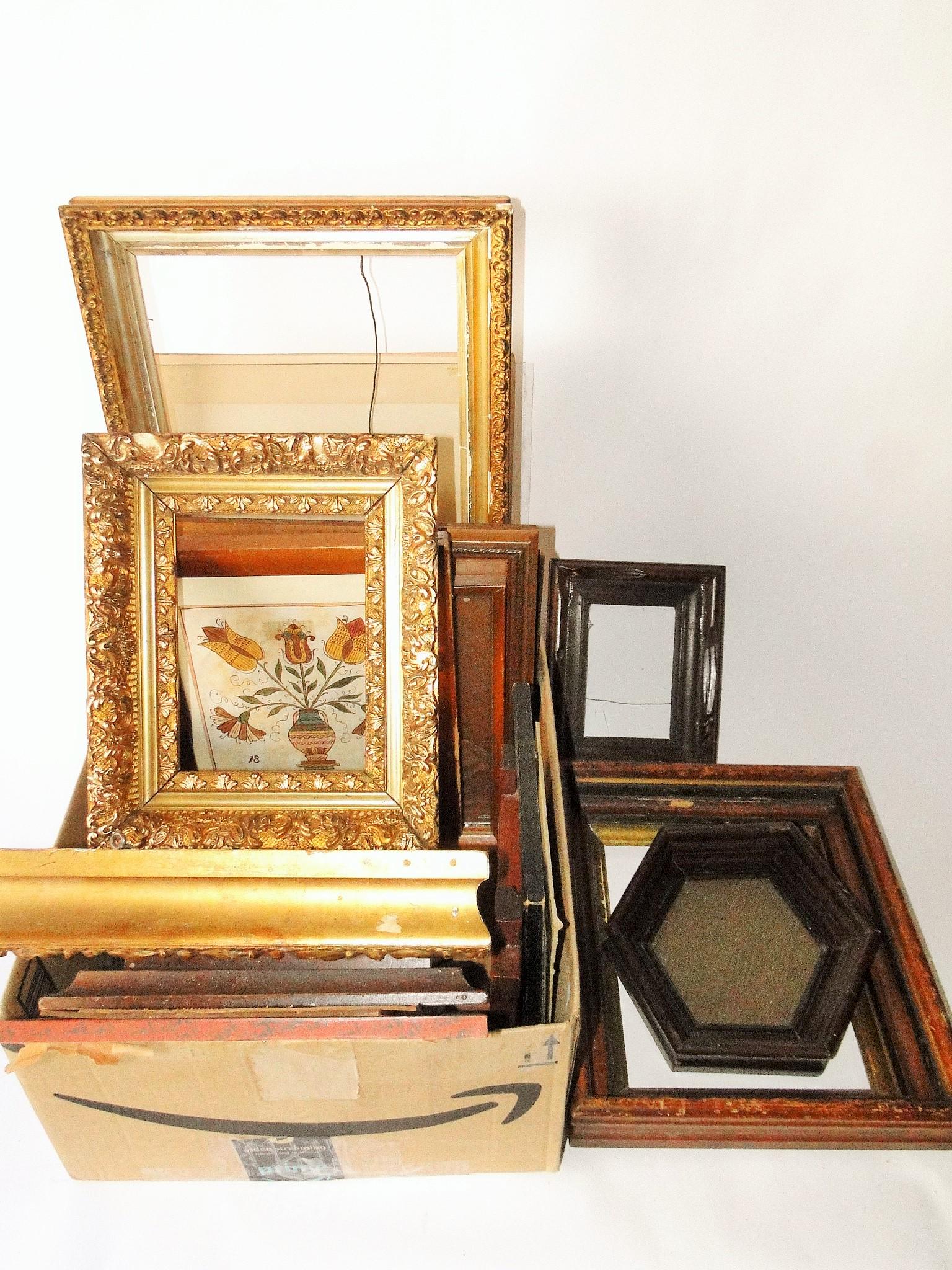 GROUPING OF MISC. FRAMES 15 PIECES (1 of 3)