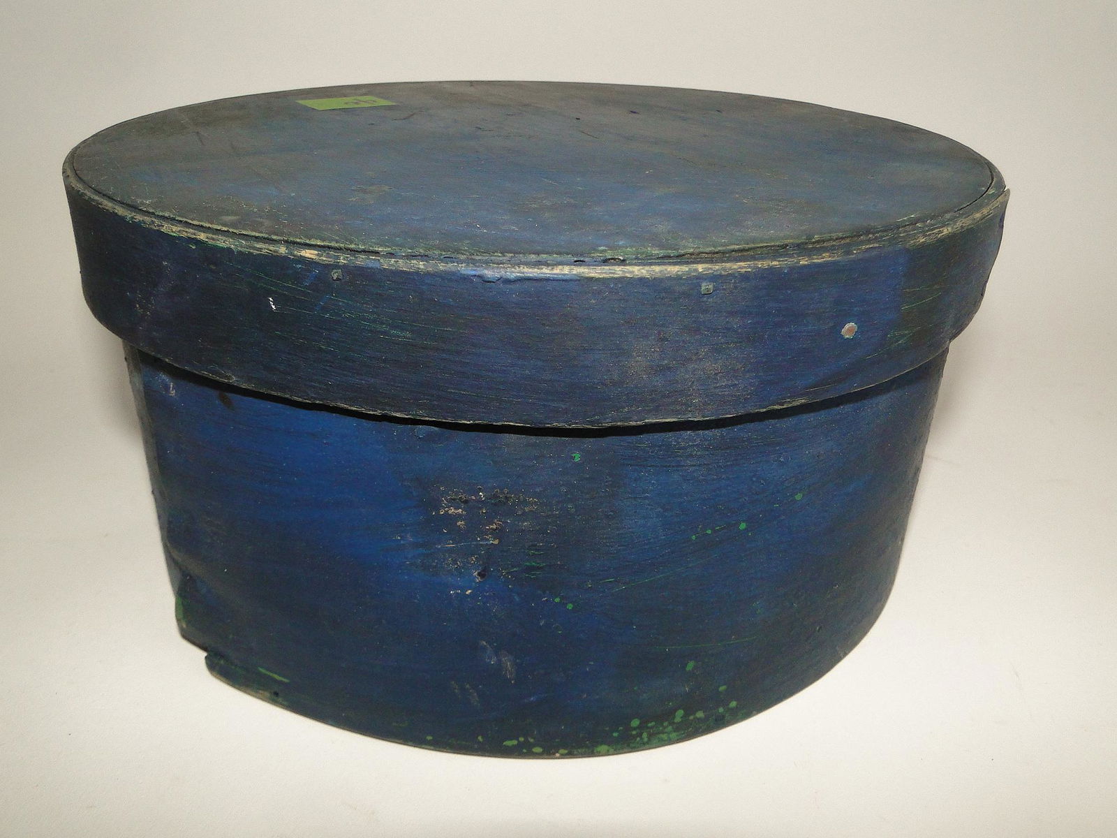 EARLY BLUE PAINTED PANTRY BOX (1 of 5)
