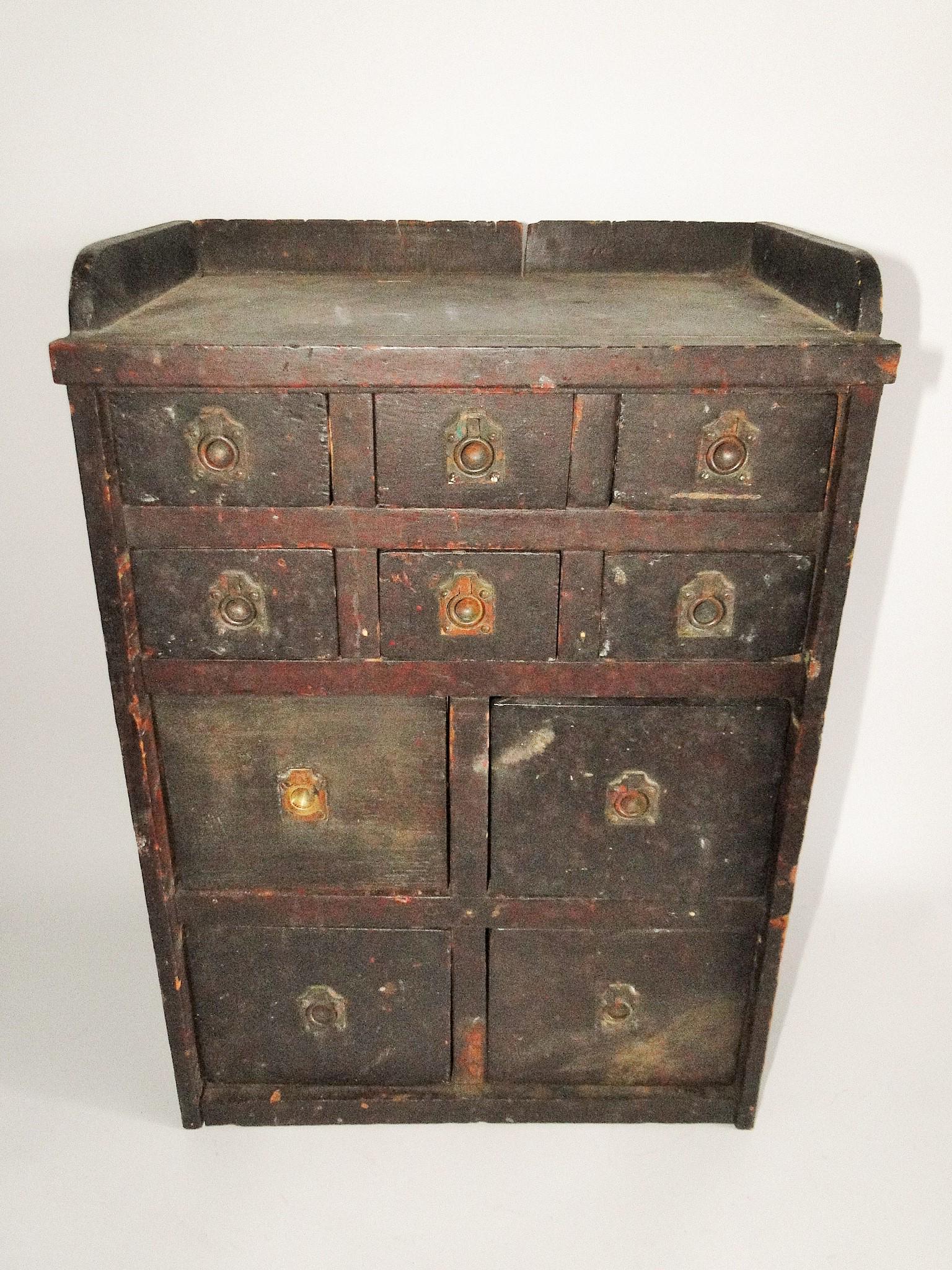 PAINTED SET OF APOTHECARY DRAWERS (1 of 4)