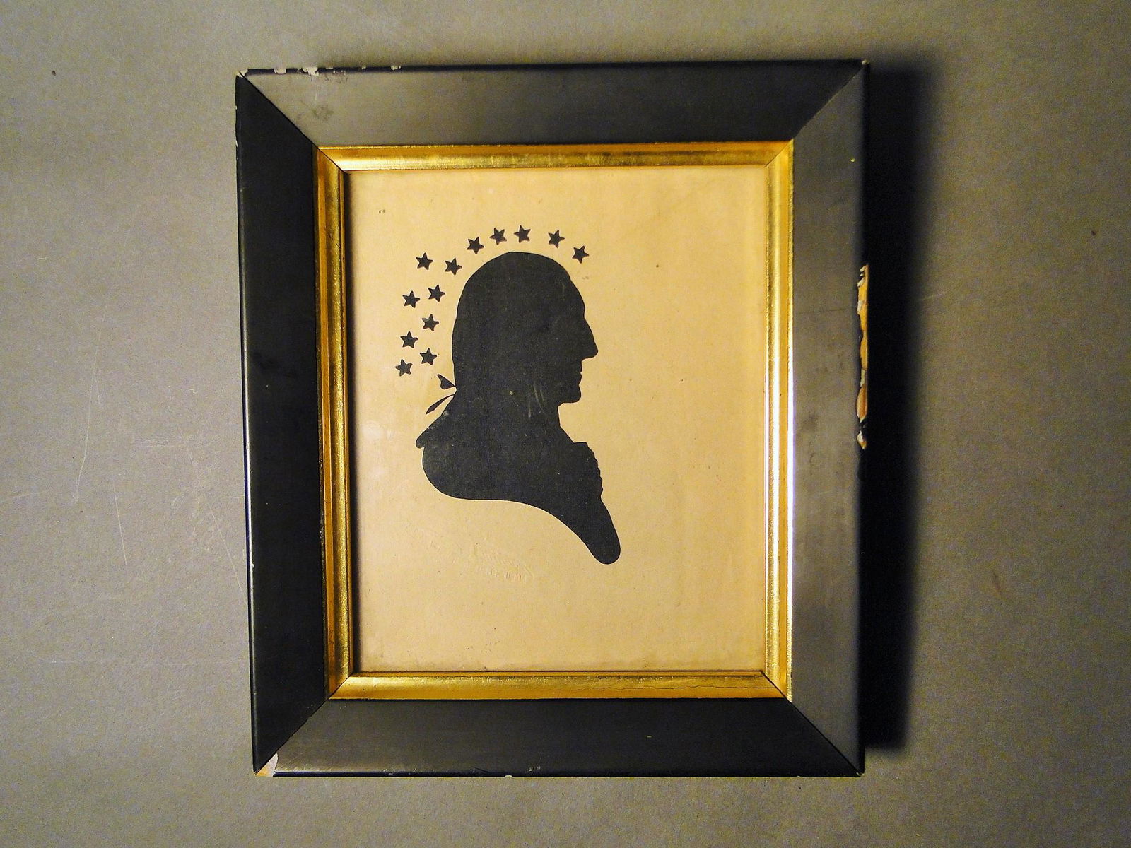 HOLLOW CUT SILHOUETTE GEORGE WASHINGTON (1 of 1)