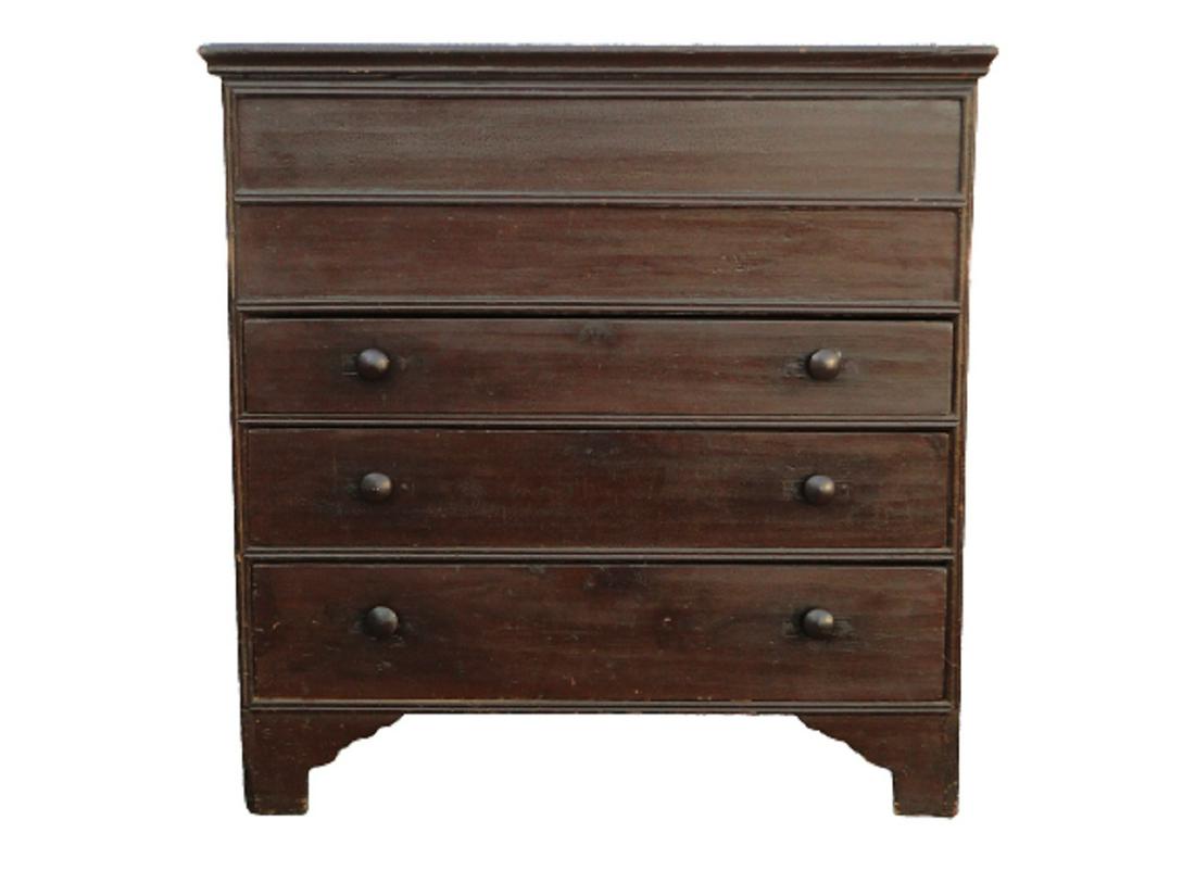 EARLY 18TH C WILLIAM AND MARY BLANKET CHEST (1 of 6)