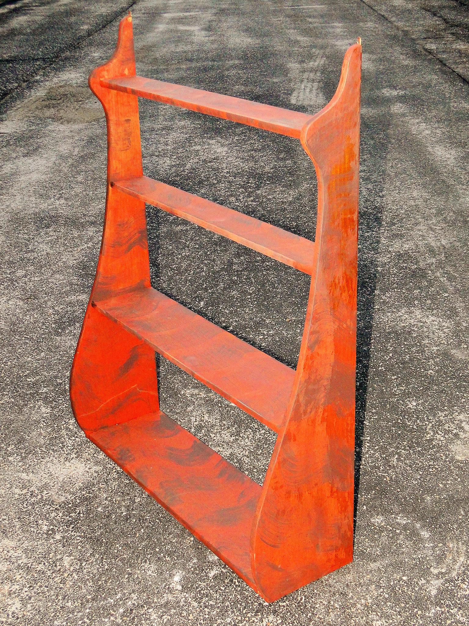 WHALEBACK PAINT DECORATED HANGING SHELF (1 of 2)