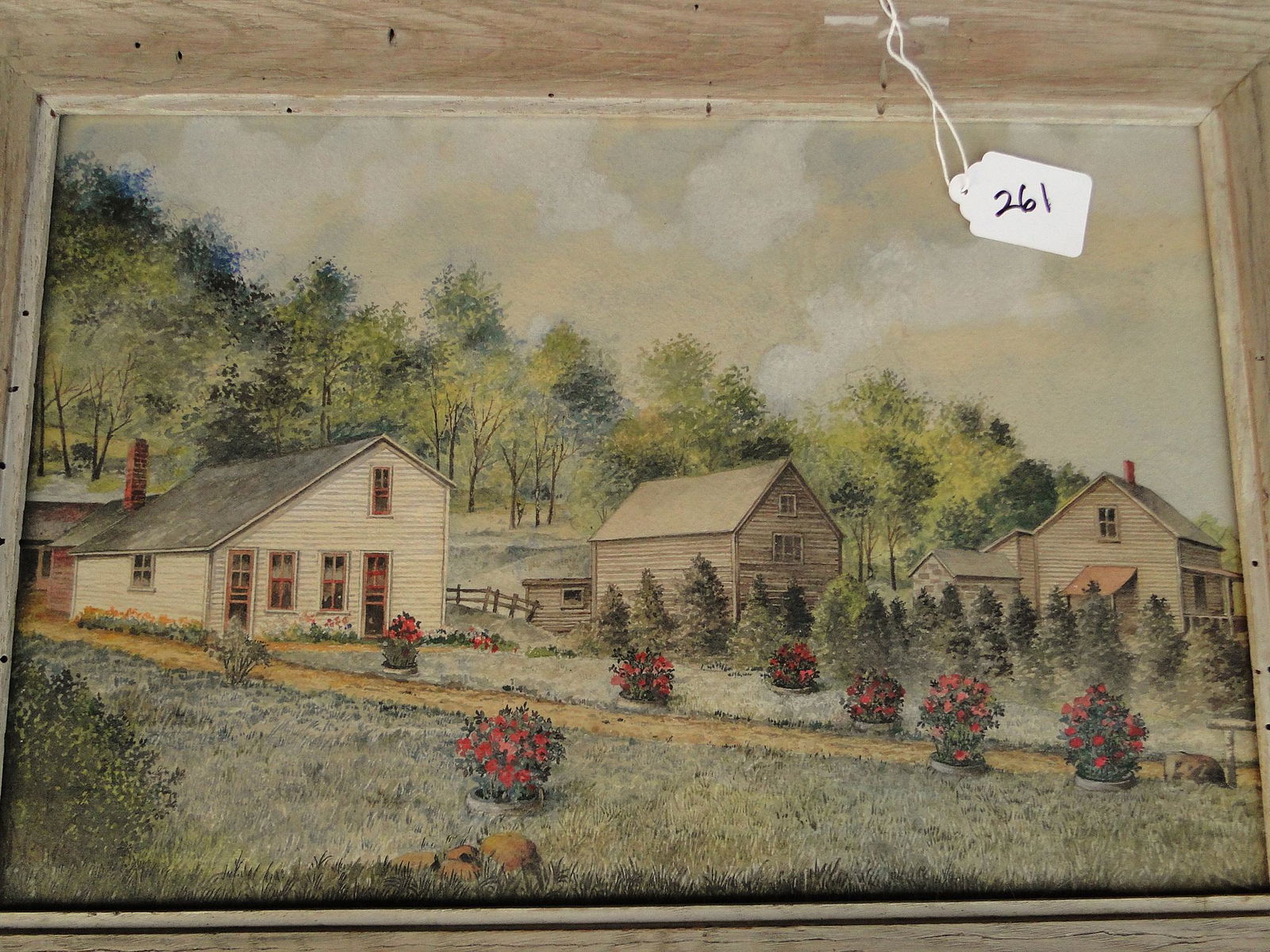 WATERCOLOR PAINTING OF A VERMONT HOMESTEAD (1 of 1)