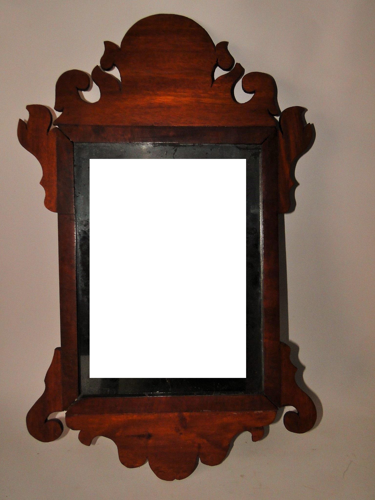 18TH C CHIPPENDALE MIRROR (1 of 3)