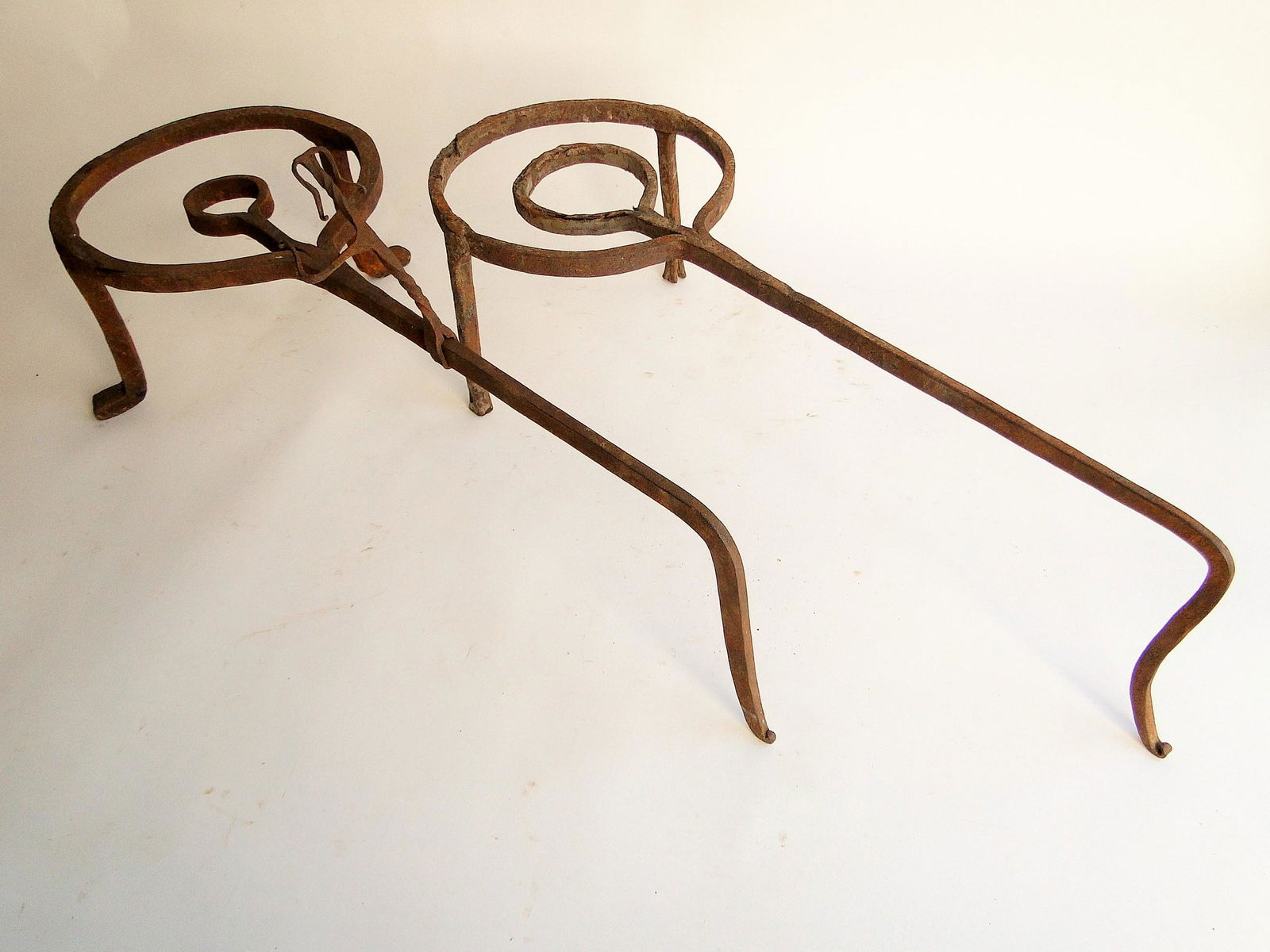 TWO 18TH C HEARTH COOKING TRIVETS (1 of 2)