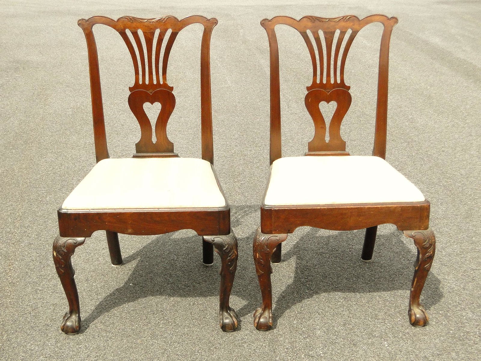 RARE PAIR OF SOUTHERN STATES BALL AND CLAW FOOT SIDE CHAIRS (1 of 7)