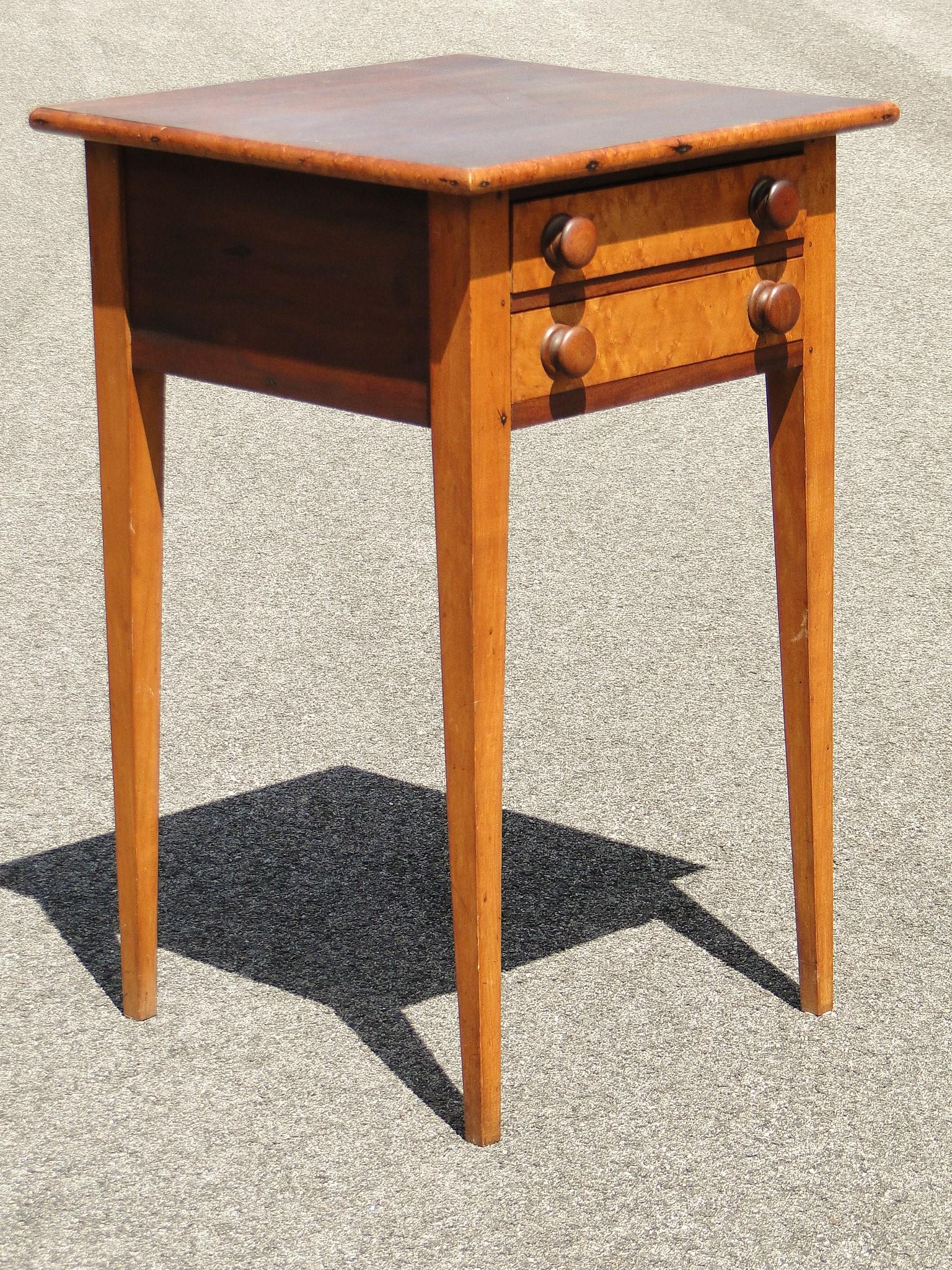 19TH C  TWO DRAWER STAND (1 of 4)