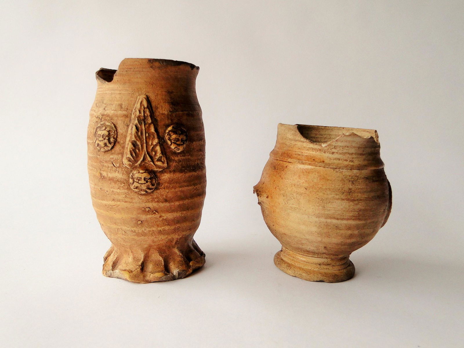 TWO MEDIEVAL SIEGBURG VESSELS (1 of 3)