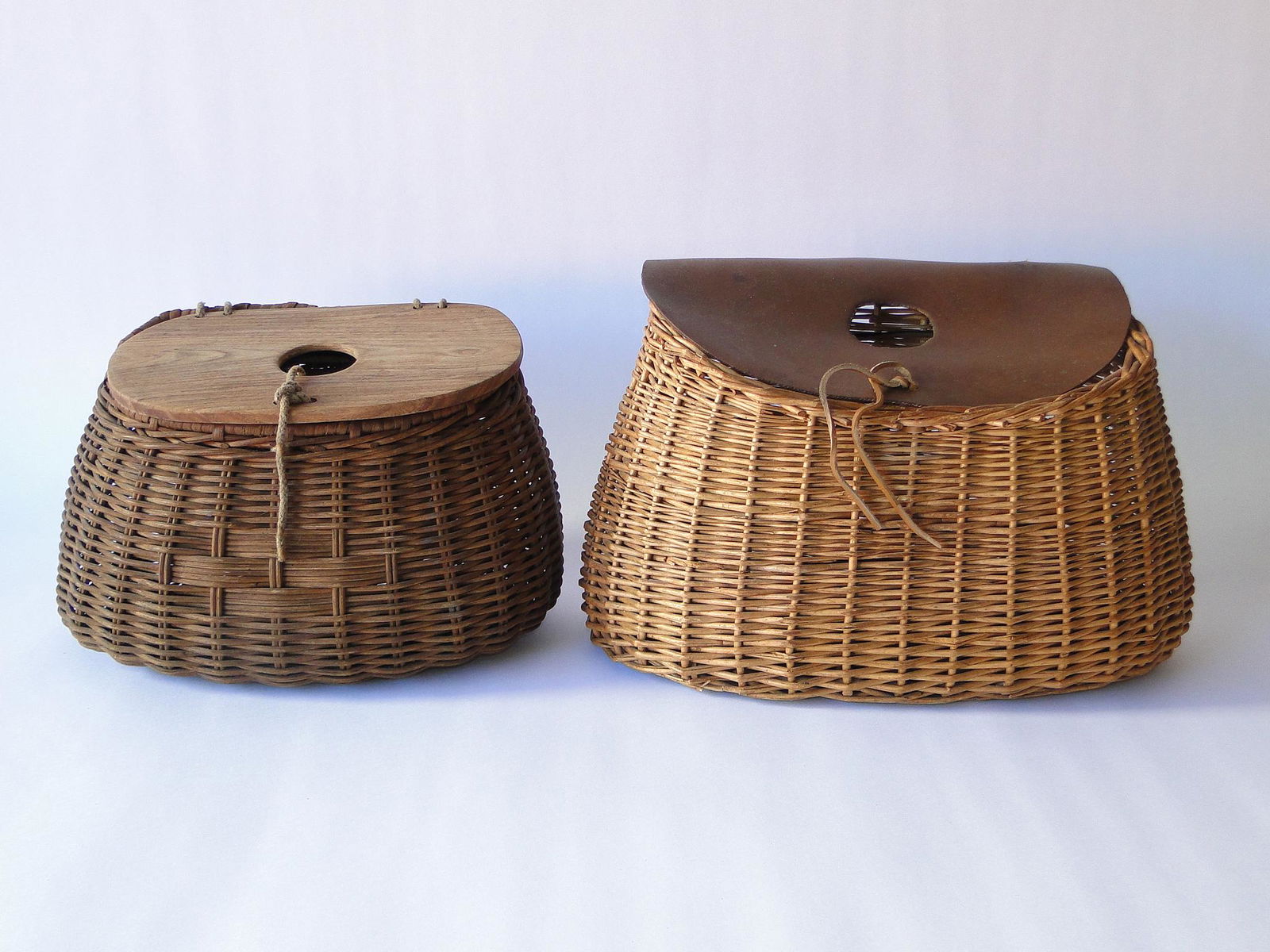 GROUPING OF TWO BASKET FISHING CREELS (1 of 4)