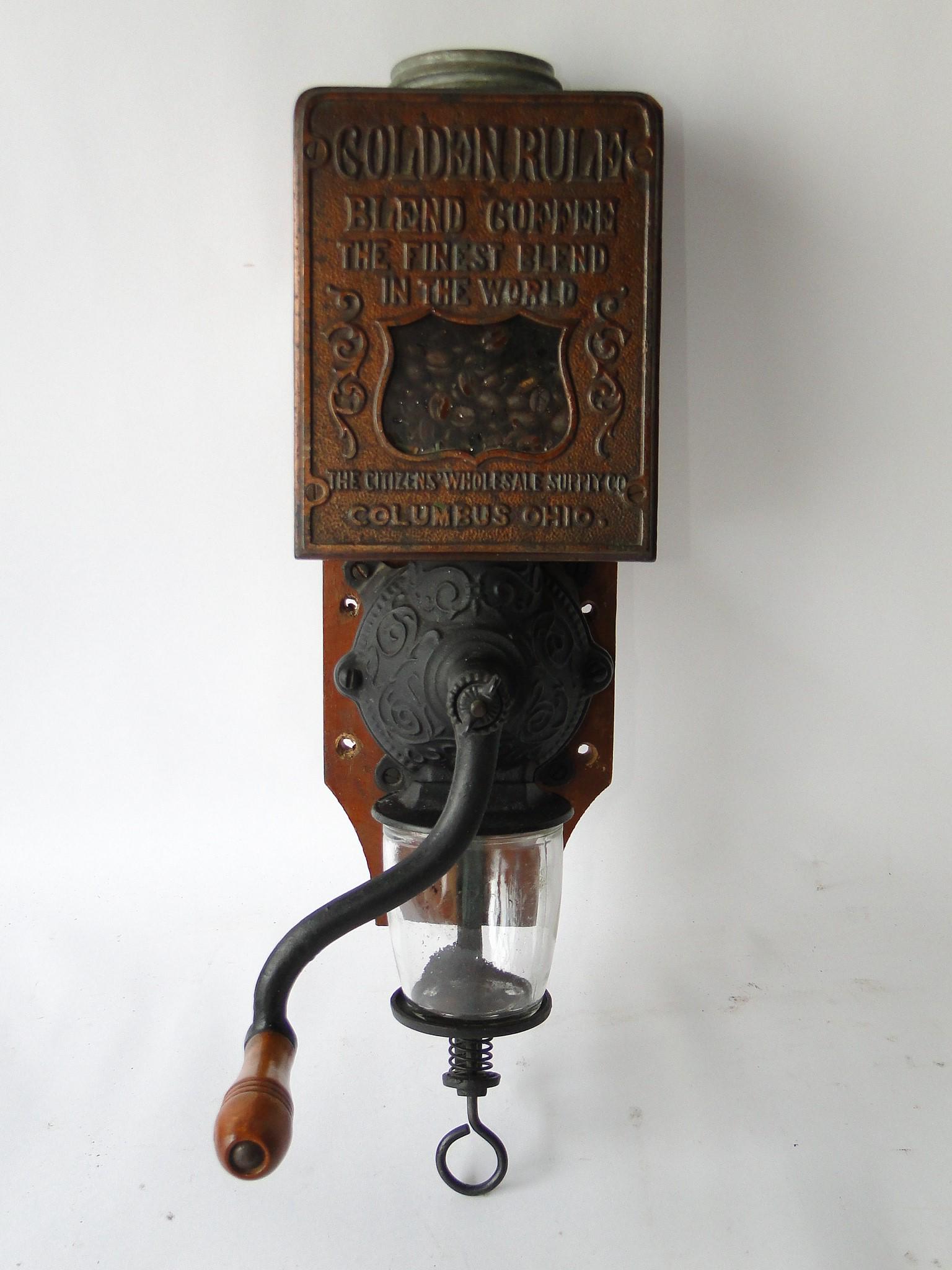 GOLDEN RULE WALL MOUNT COFFEE GRINDER (1 of 4)