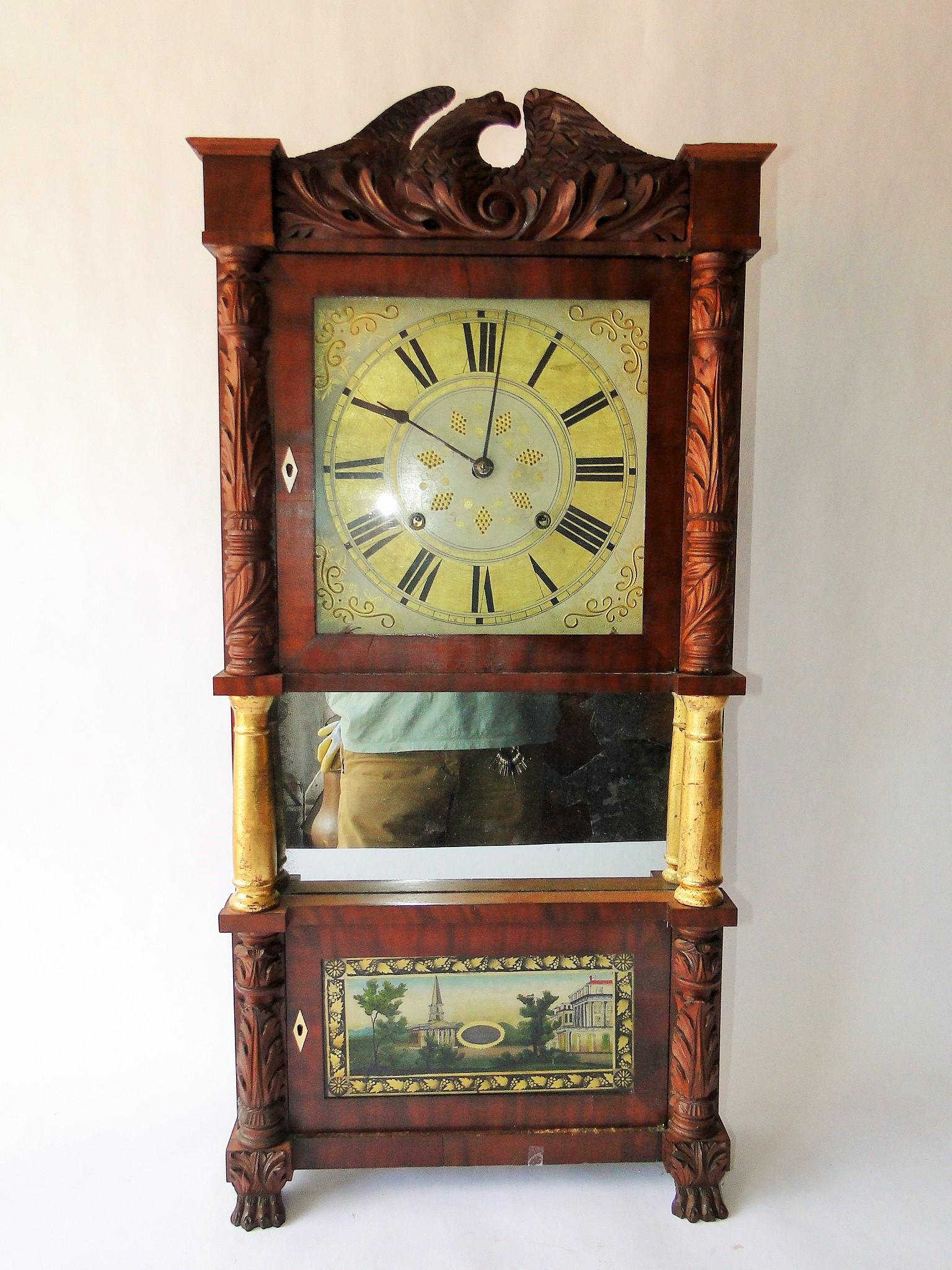 BIRGE AND IVES EIGHT DAY MANTEL CLOCK (1 of 7)