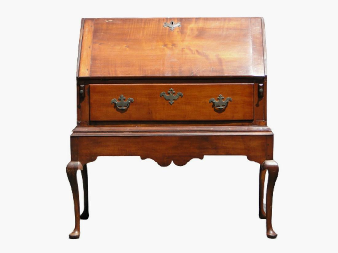 18TH C QUEEN ANNE DESK ON FRAME (1 of 9)