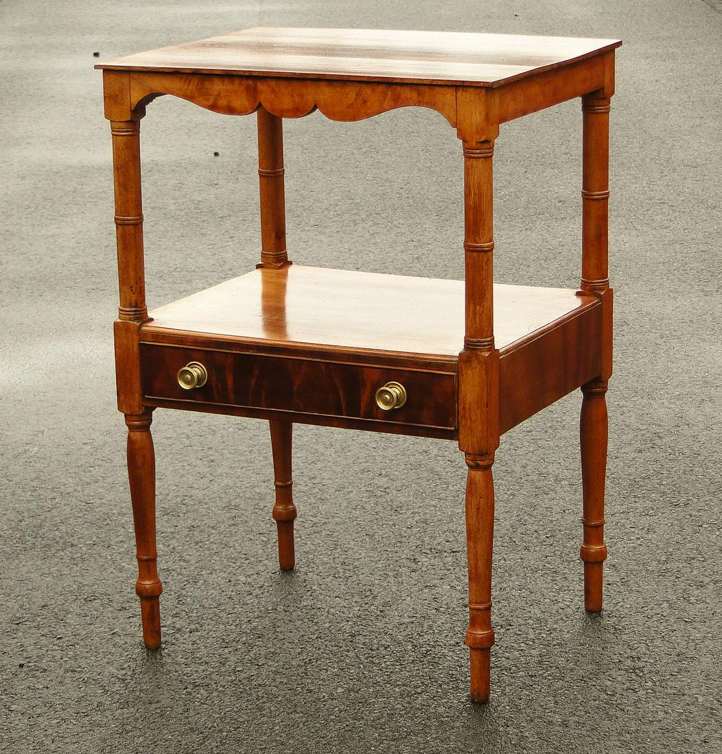 MAHOGANY ONE DRAWER STAND (1 of 6)