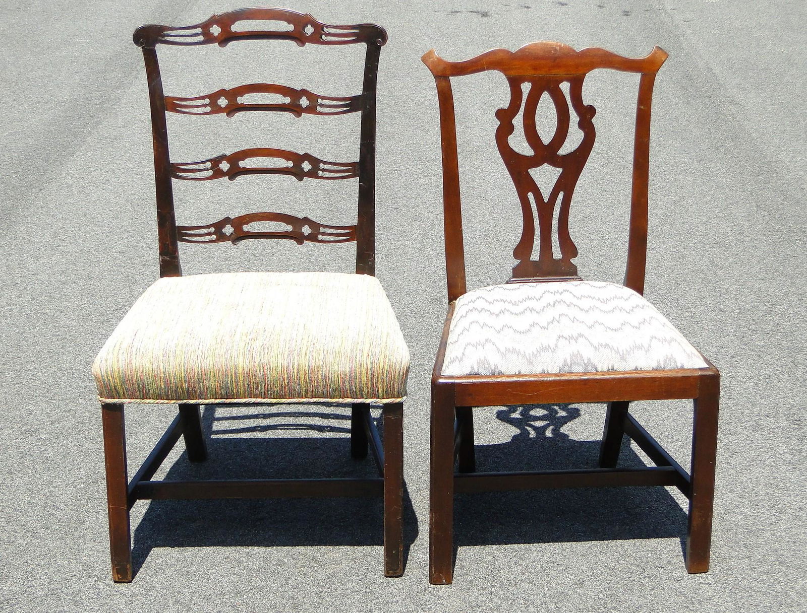 TWO 18TH C  CHIPPENDALE SIDE CHAIRS (1 of 2)