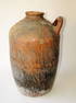 19TH C TALL REDWARE JUG