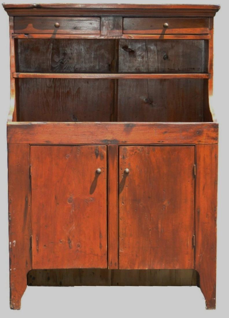 19TH C TALL OPEN TOP DRYSINK / CUPBOARD (1 of 5)