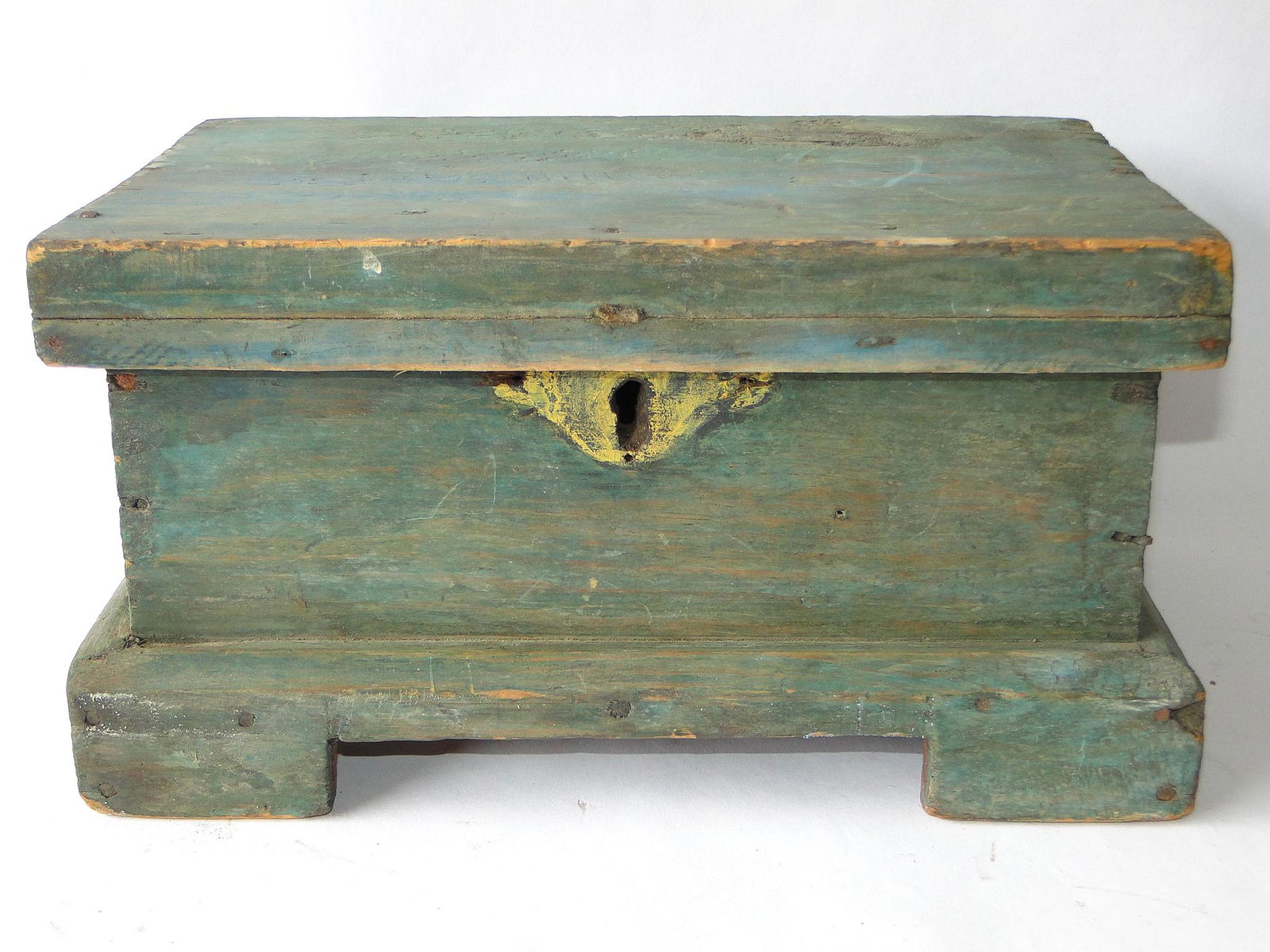 19TH PAINTED CHEST TOP BOX (1 of 4)