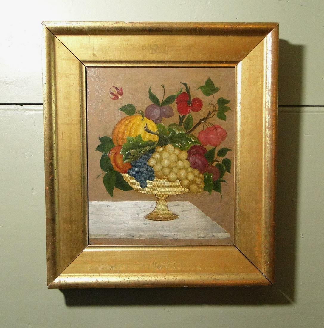 19TH C STILL LIFE PAINTING OF FRUIT (1 of 3)