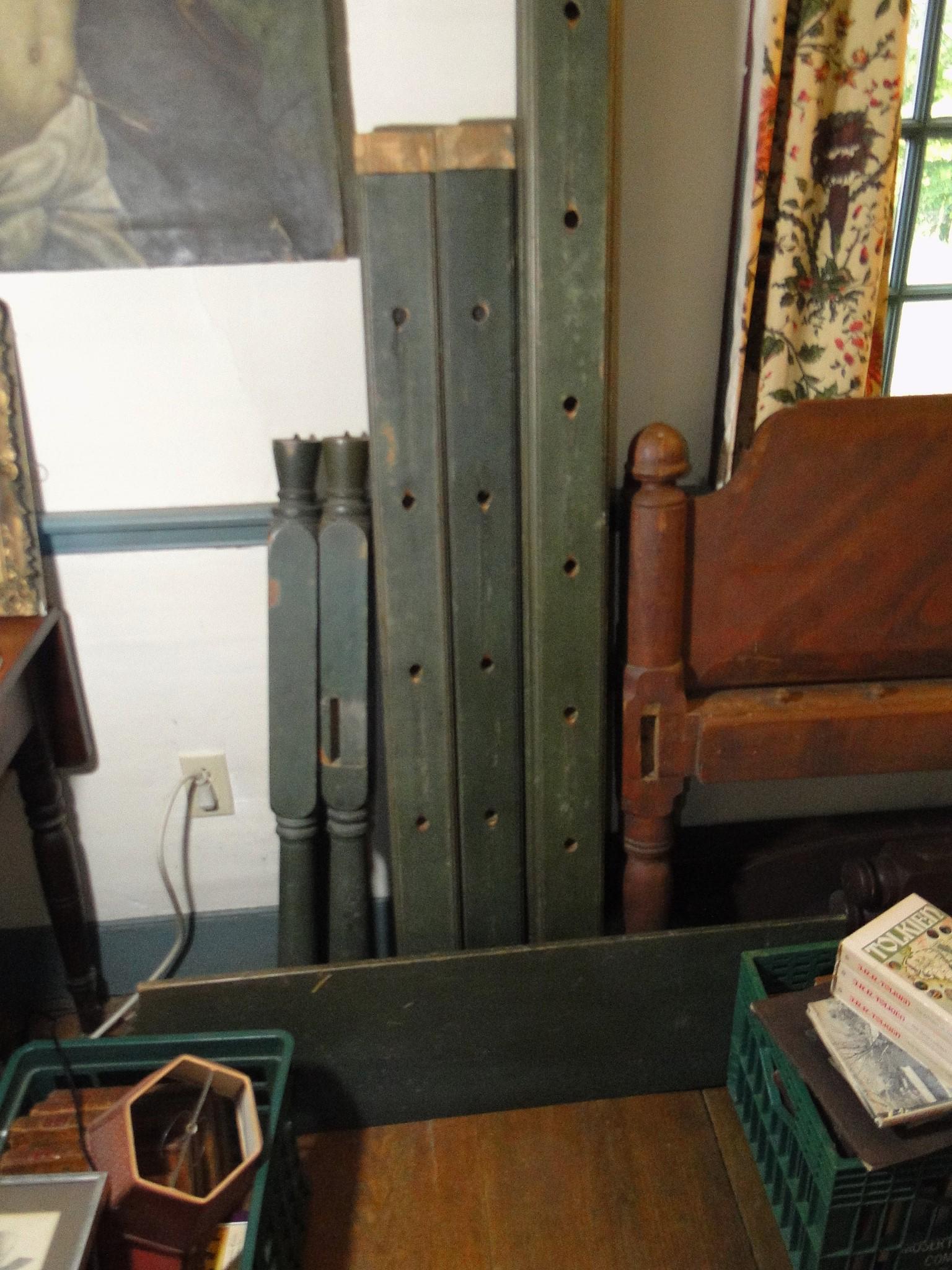 EARLY AMERICAN PAINTED ROPE BED (1 of 2)