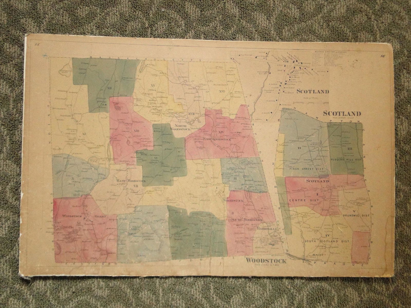 WOODSTOCK, CT. MAP Oct 22, 2022 D.L. Straight Auctions in Ct.