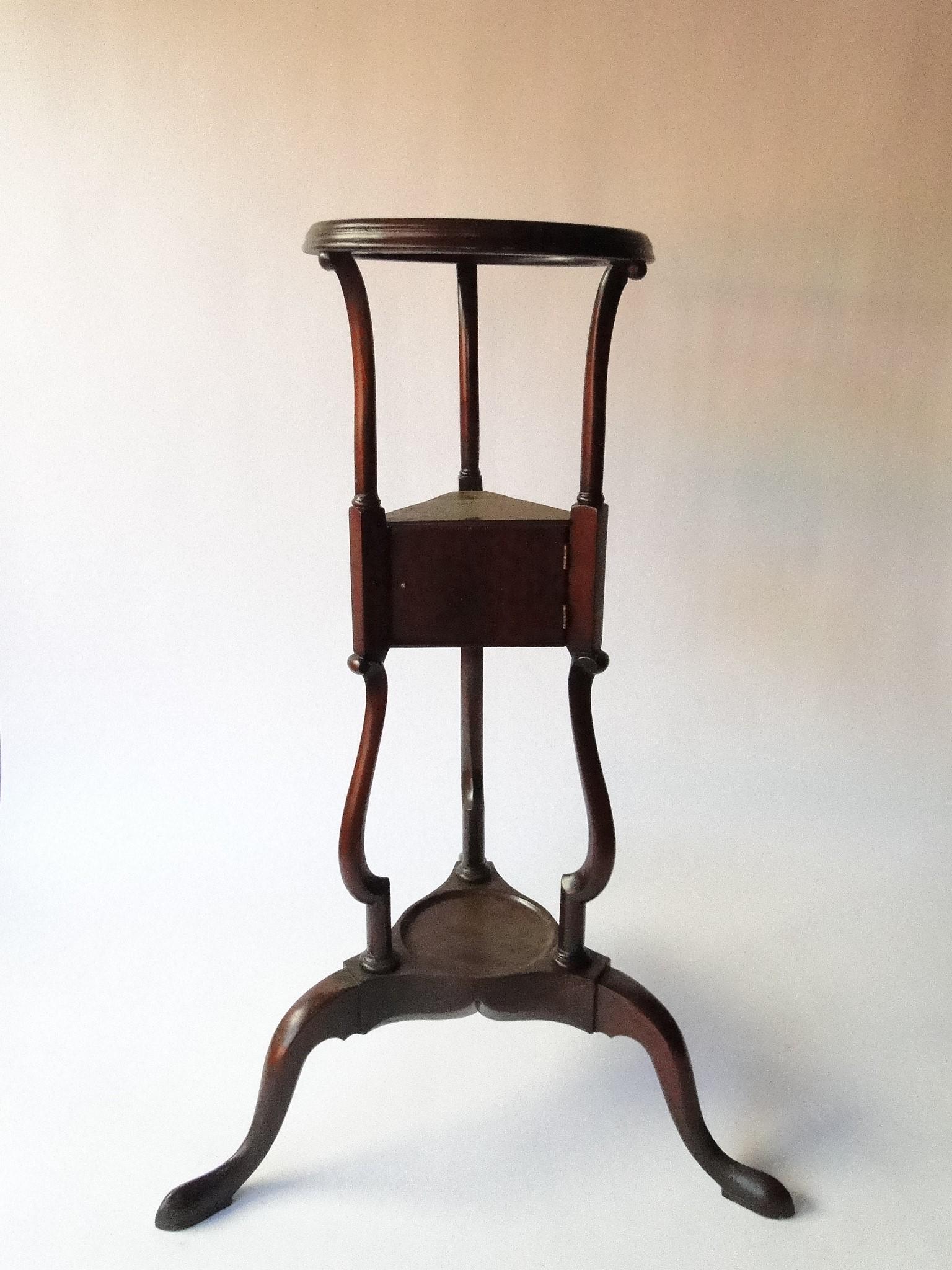 QUEEN ANNE PERIOD TRI LEG BASIN STAND (1 of 5)