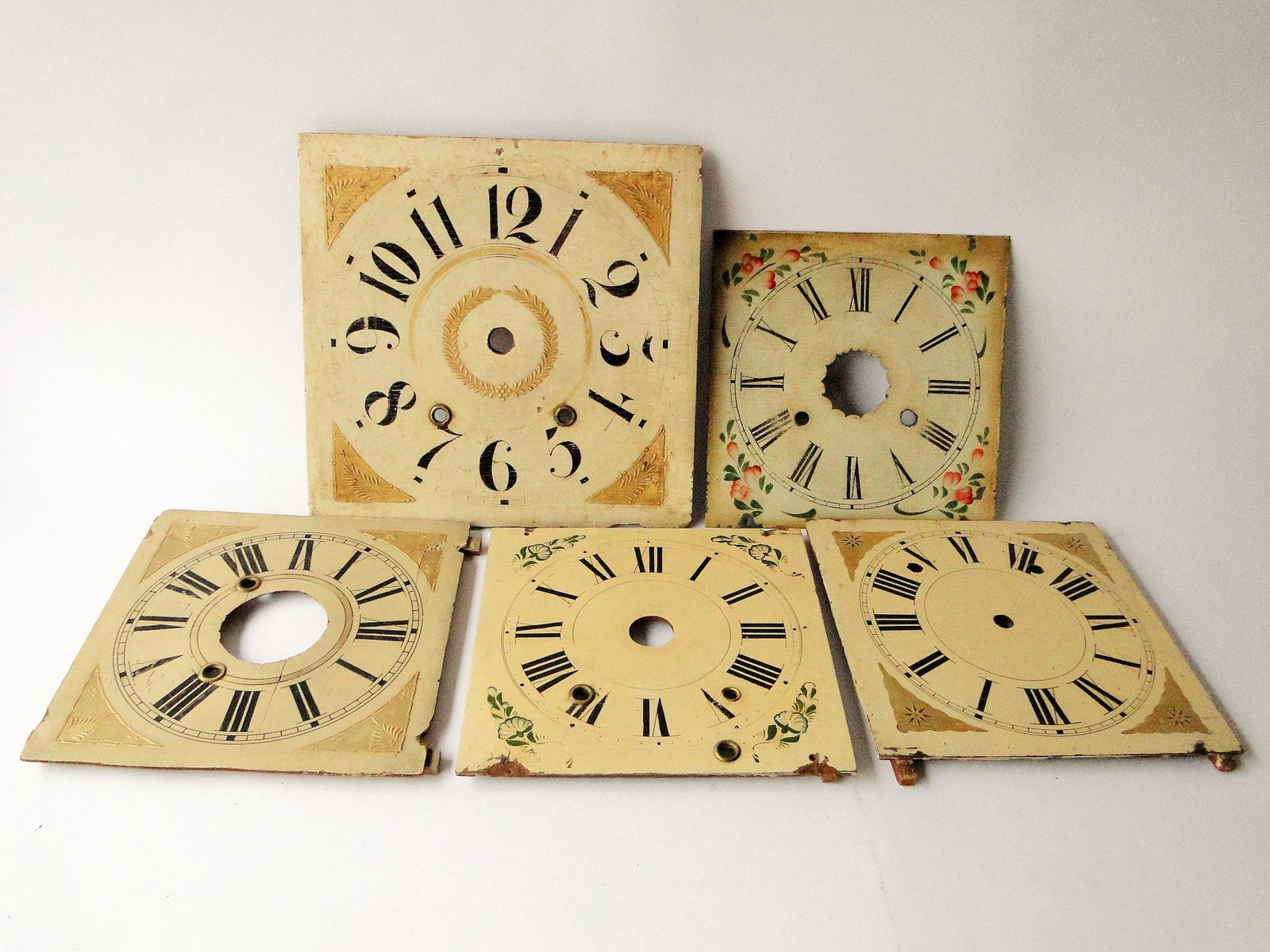 GROUPING OF PAINTED CLOCK DIALS (1 of 1)