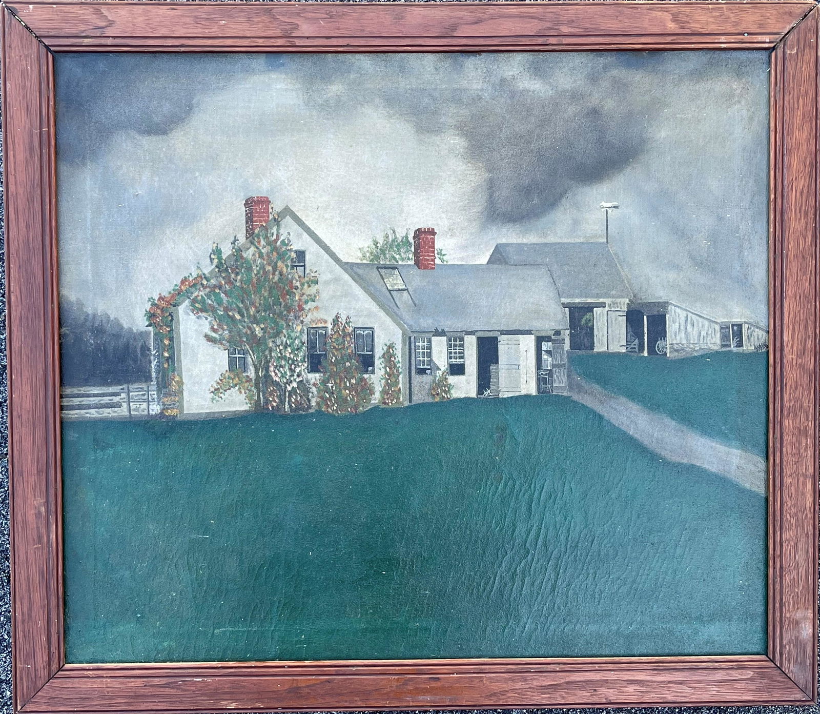 OIL PAINTING OF A CAPE COD HOUSE (1 of 3)