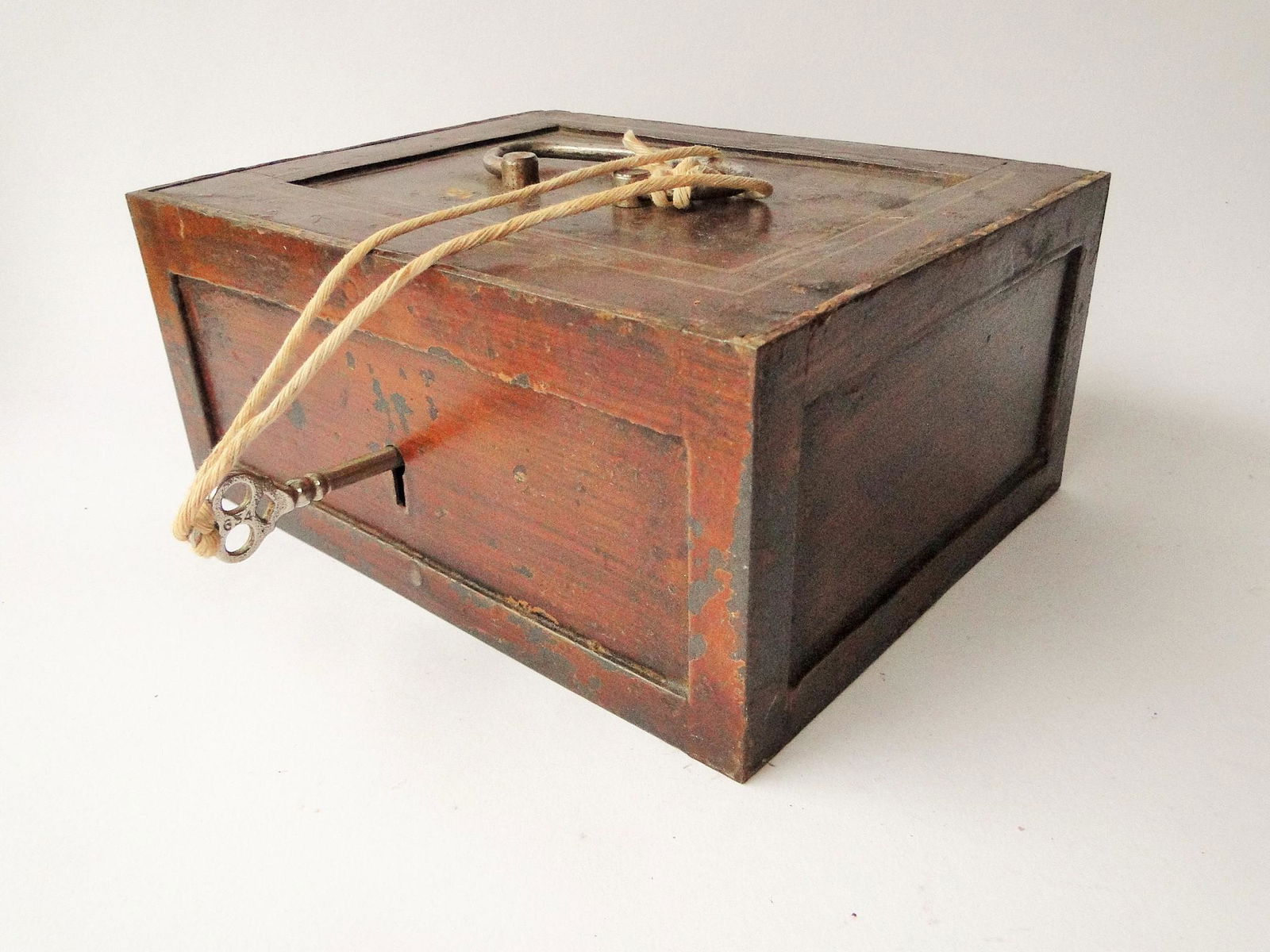 GRAIN PAINT DECORATED LOCK BOX (1 of 5)