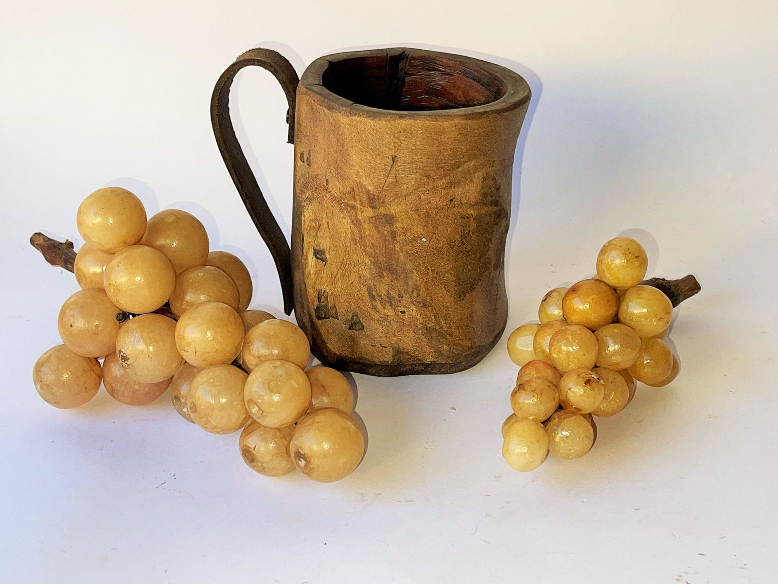 STONE GRAPES, WOODEN TANKARD (1 of 7)