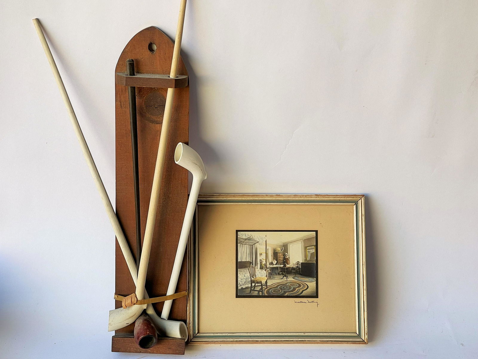 WALLACE NUTTING PRINT, PIPES (1 of 2)