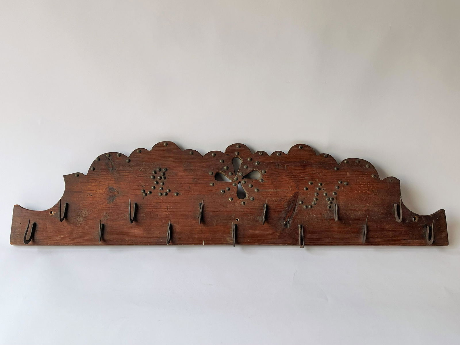 18TH C CARVED PINE GAME RACK (1 of 5)