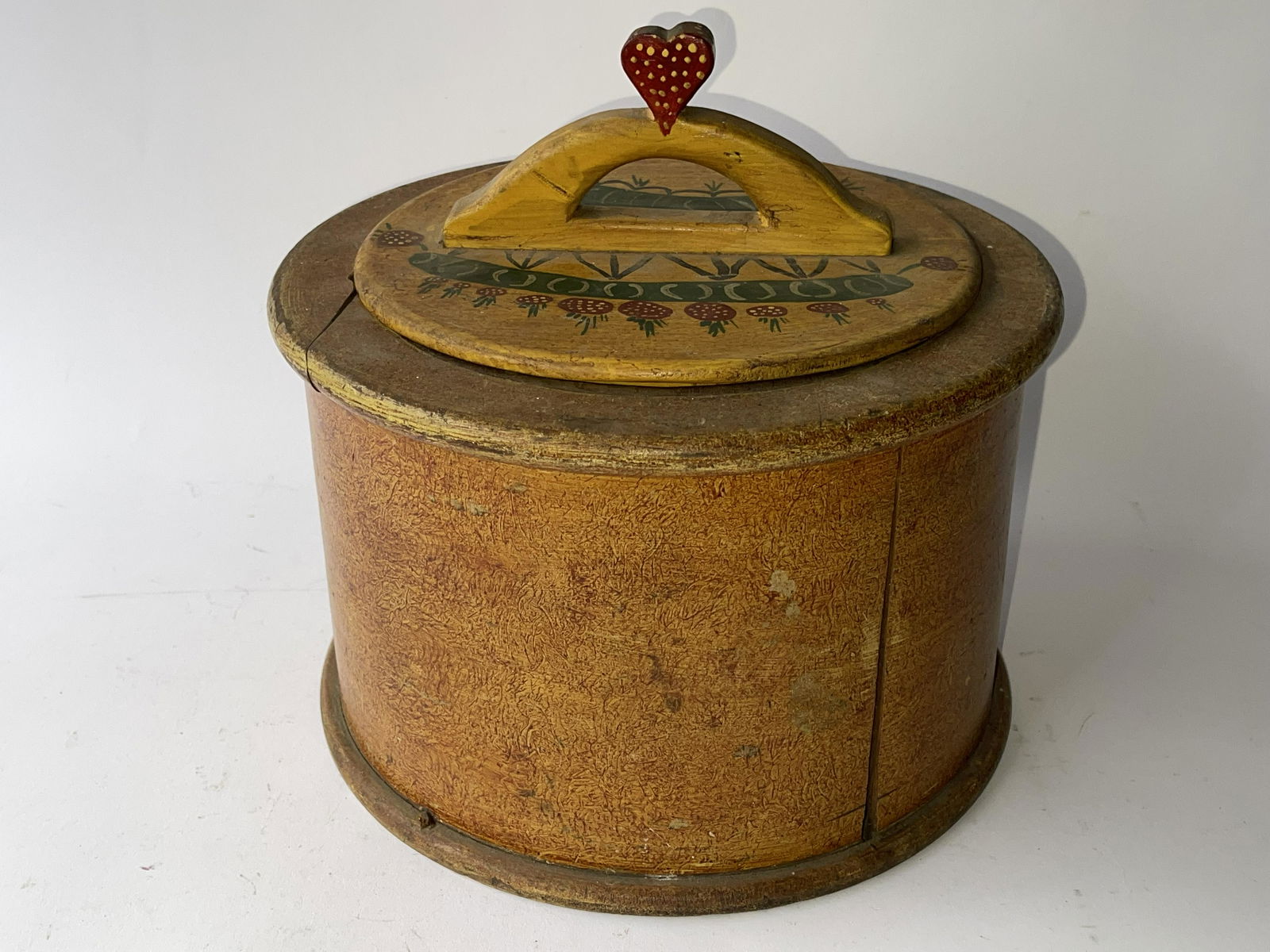 19TH C AMISH DECORATED CANISTER (1 of 4)