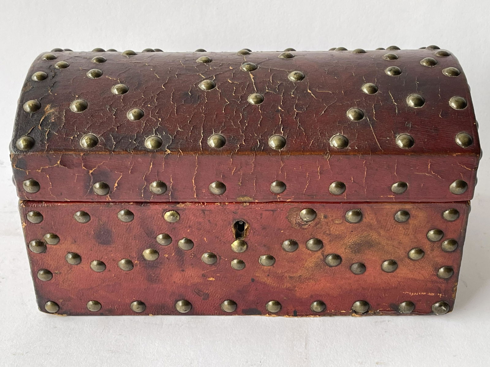 19TH C FOLK ART TACK DESIGN DESK BOX (1 of 6)