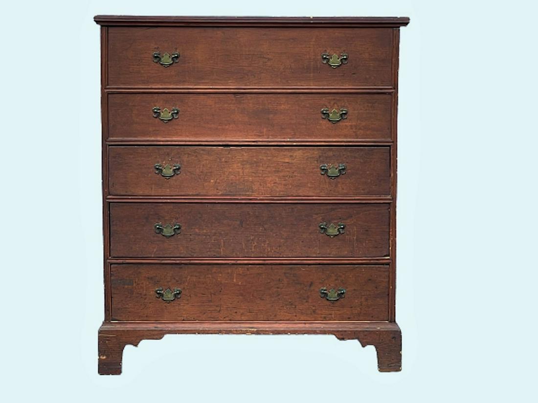 RARE WILLIAM AND MARY THREE DRAWER BLANKET CHEST (1 of 7)