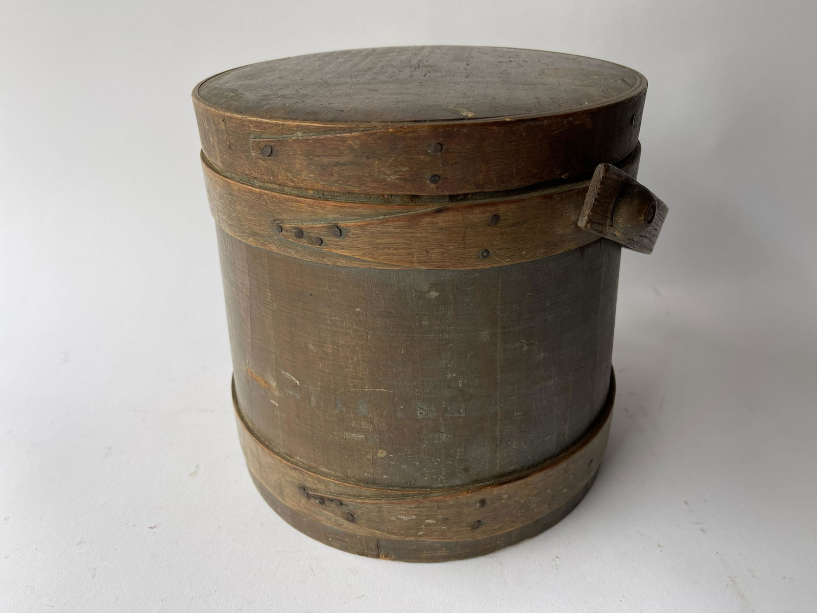 19TH C PAINTED SUGAR BUCKET / FIRKIN (1 of 8)
