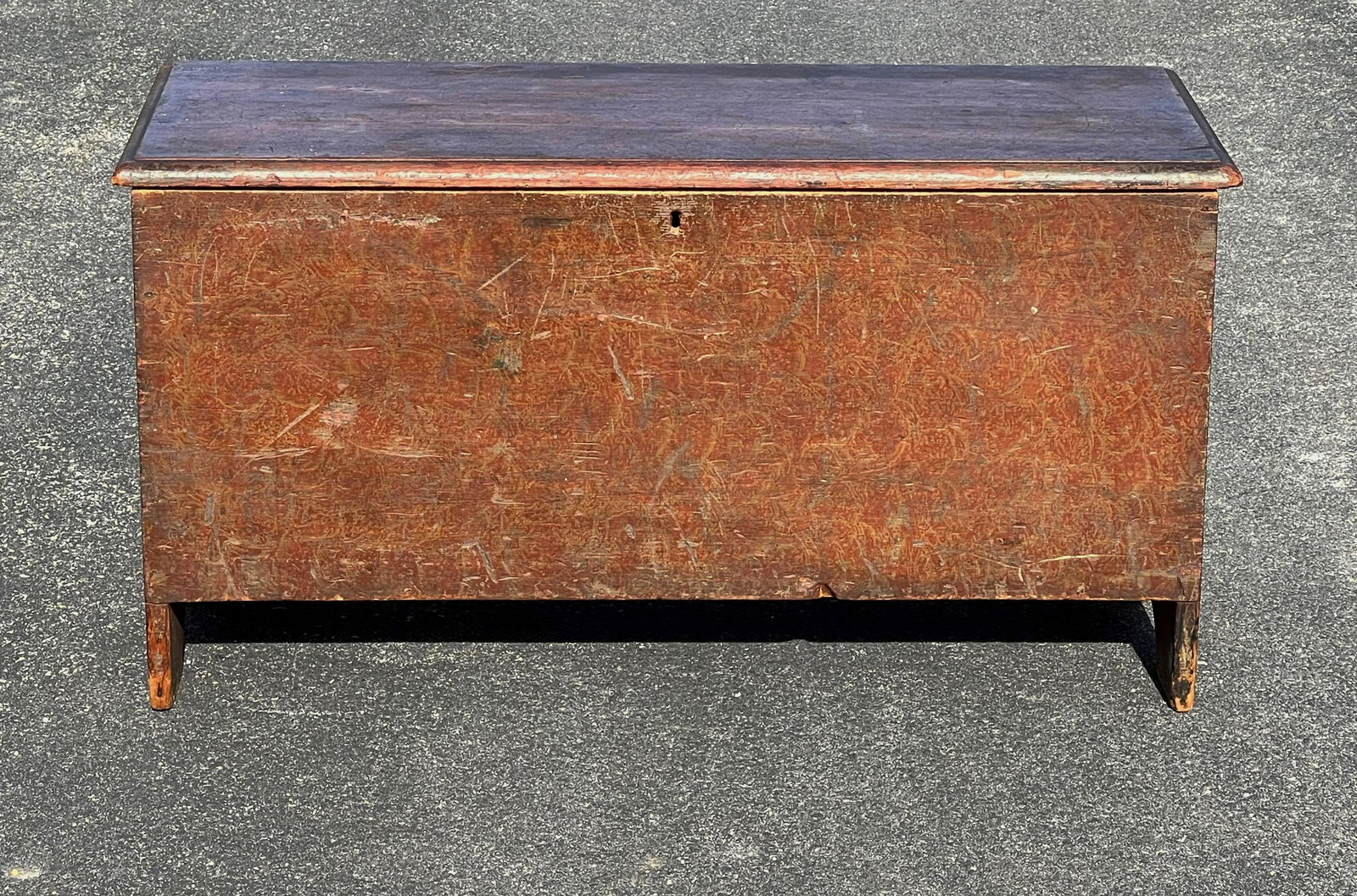 18TH C GRAIN PAINTED BLANKET CHEST (1 of 5)