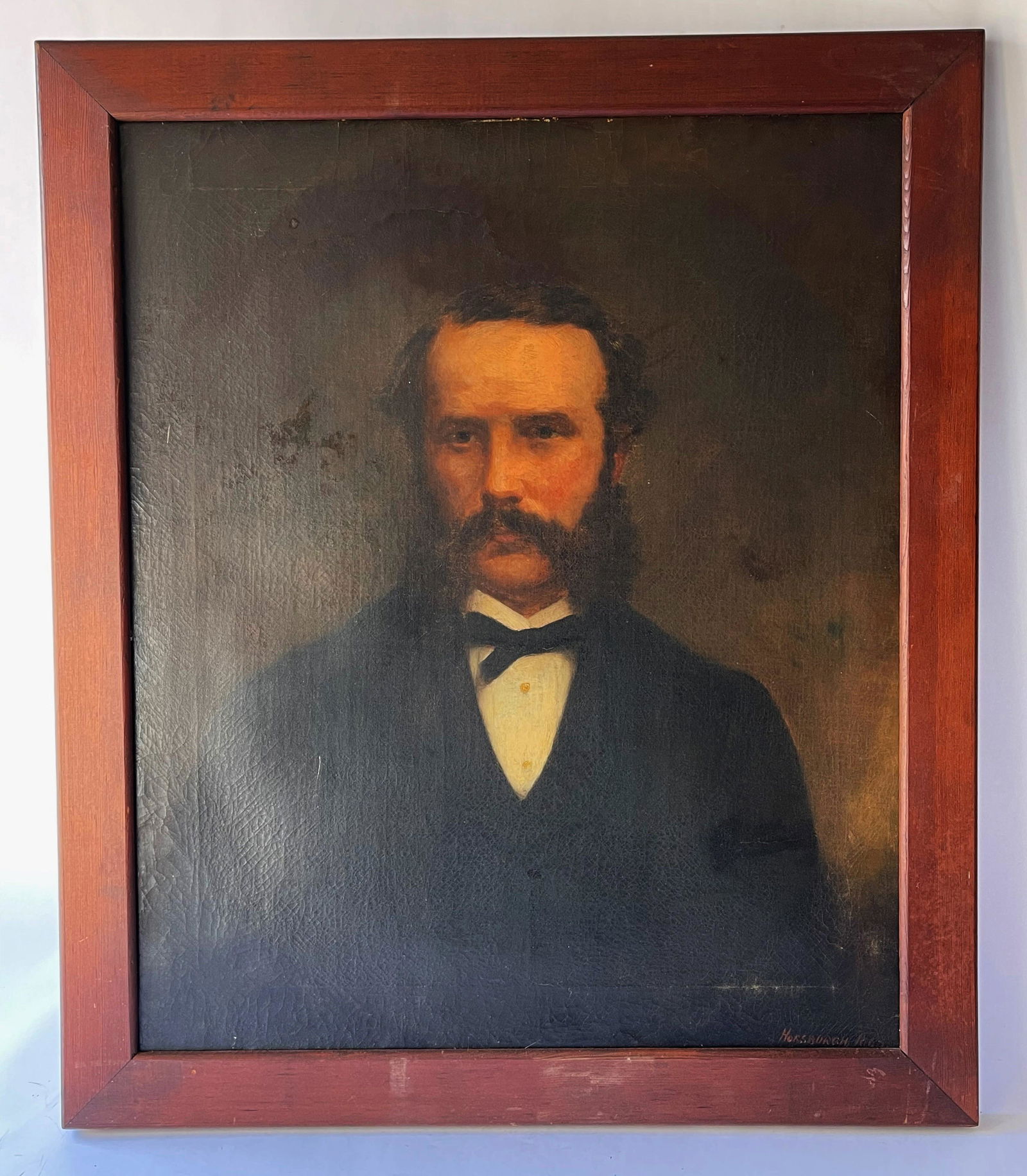 19TH C O/C PORTRAIT PAINTING OF A GENTLEMAN (1 of 5)