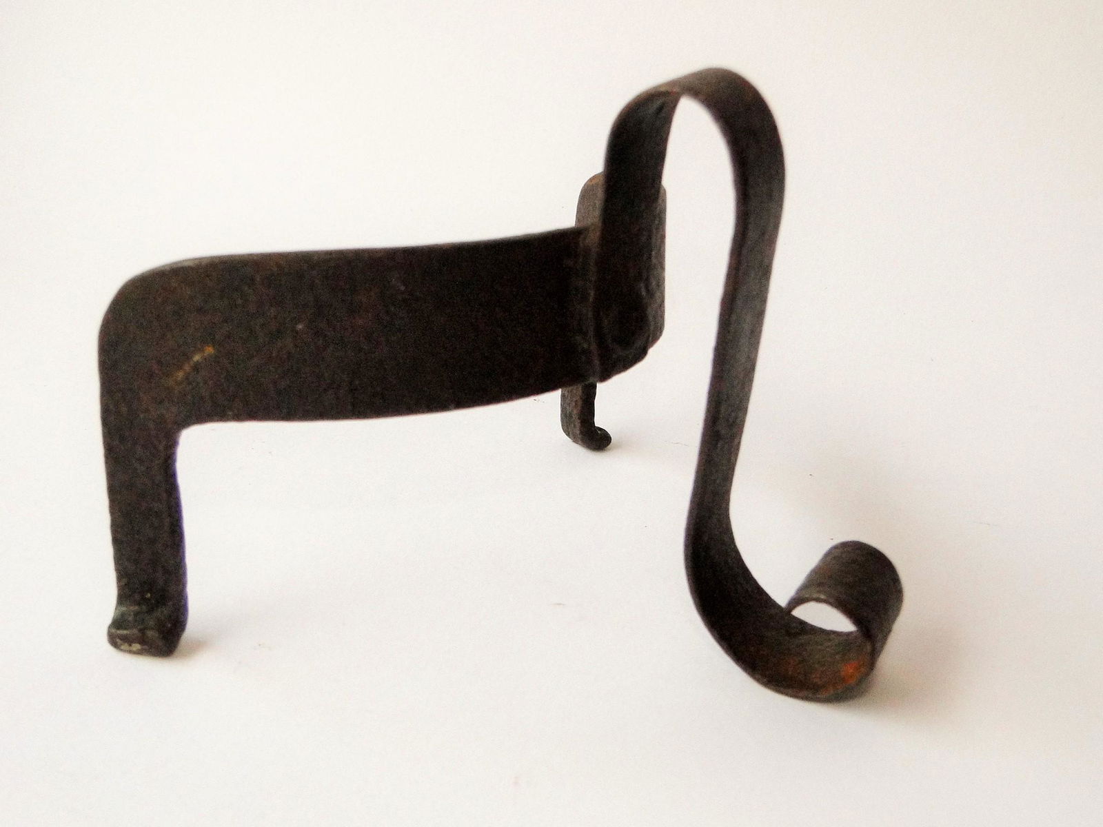 SCARCE 18TH C IRON POT PUSHER (1 of 6)