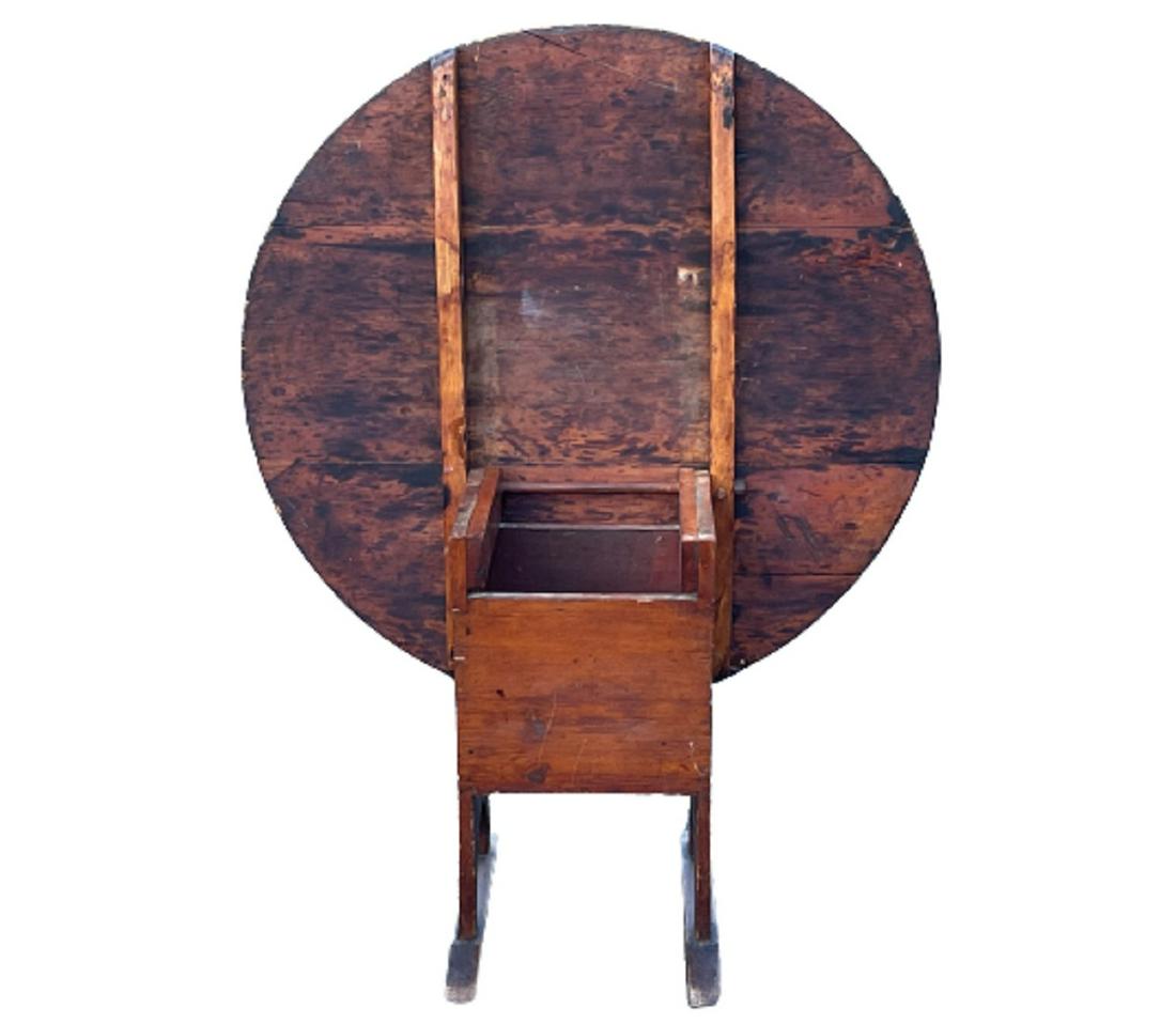 18TH C SHOE FOOT CHAIR TABLE (1 of 7)