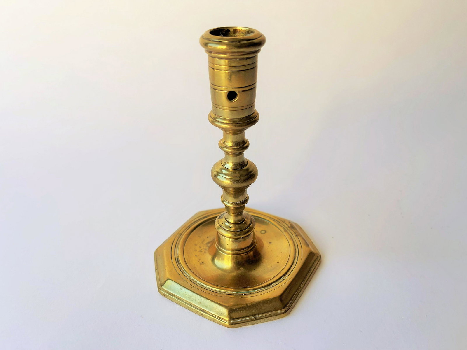 17TH C SPANISH CANDLESTICK (1 of 4)
