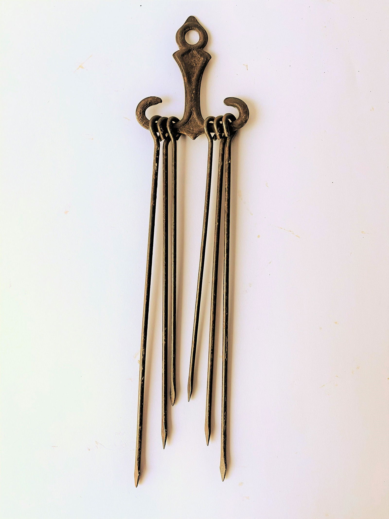 18TH C IRON SKEWER SET (1 of 4)