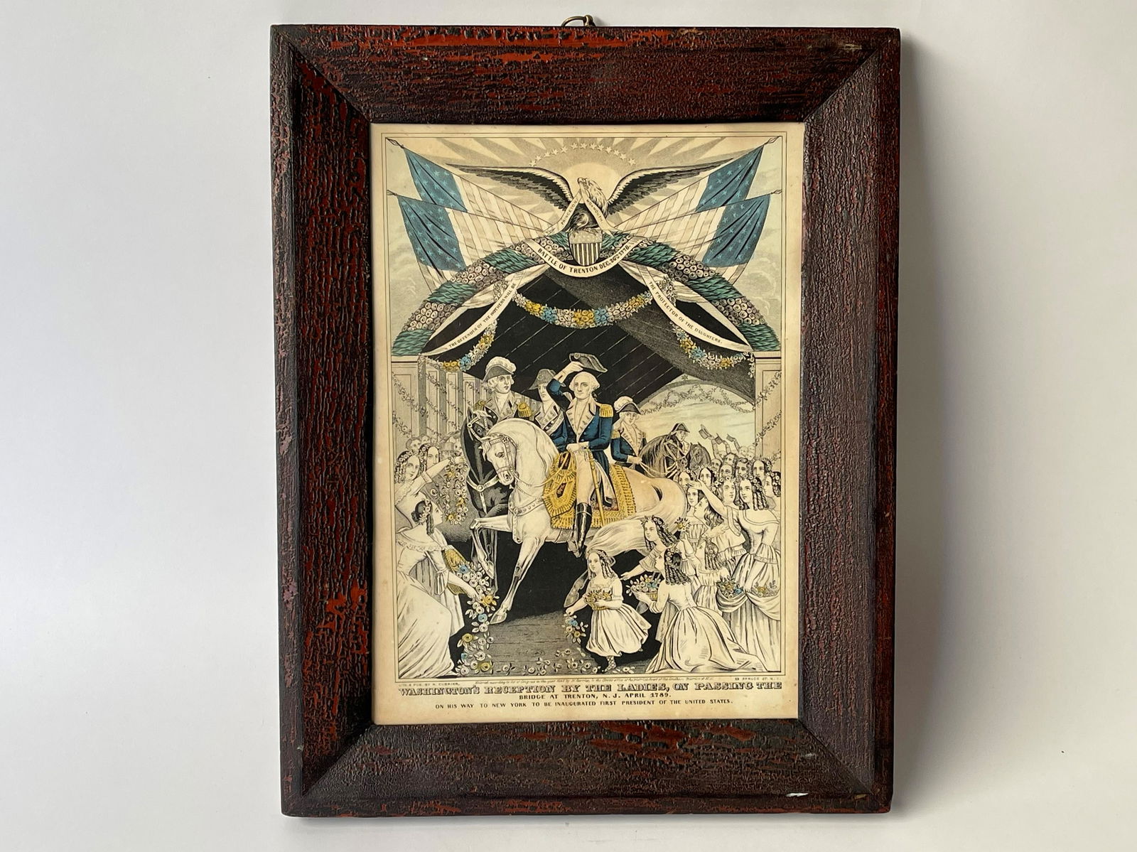 N. CURRIER LITHOGRAPH OF GEORGE WASHINGTON (1 of 4)